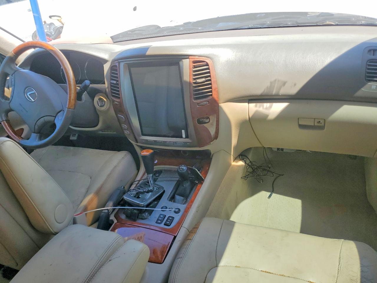 2003 Lexus Lx 470 Cream vin: JTJHT00W133528662