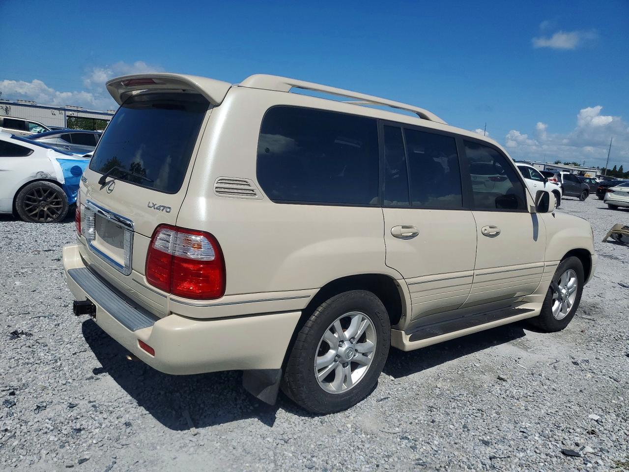2003 Lexus Lx 470 Cream vin: JTJHT00W133528662