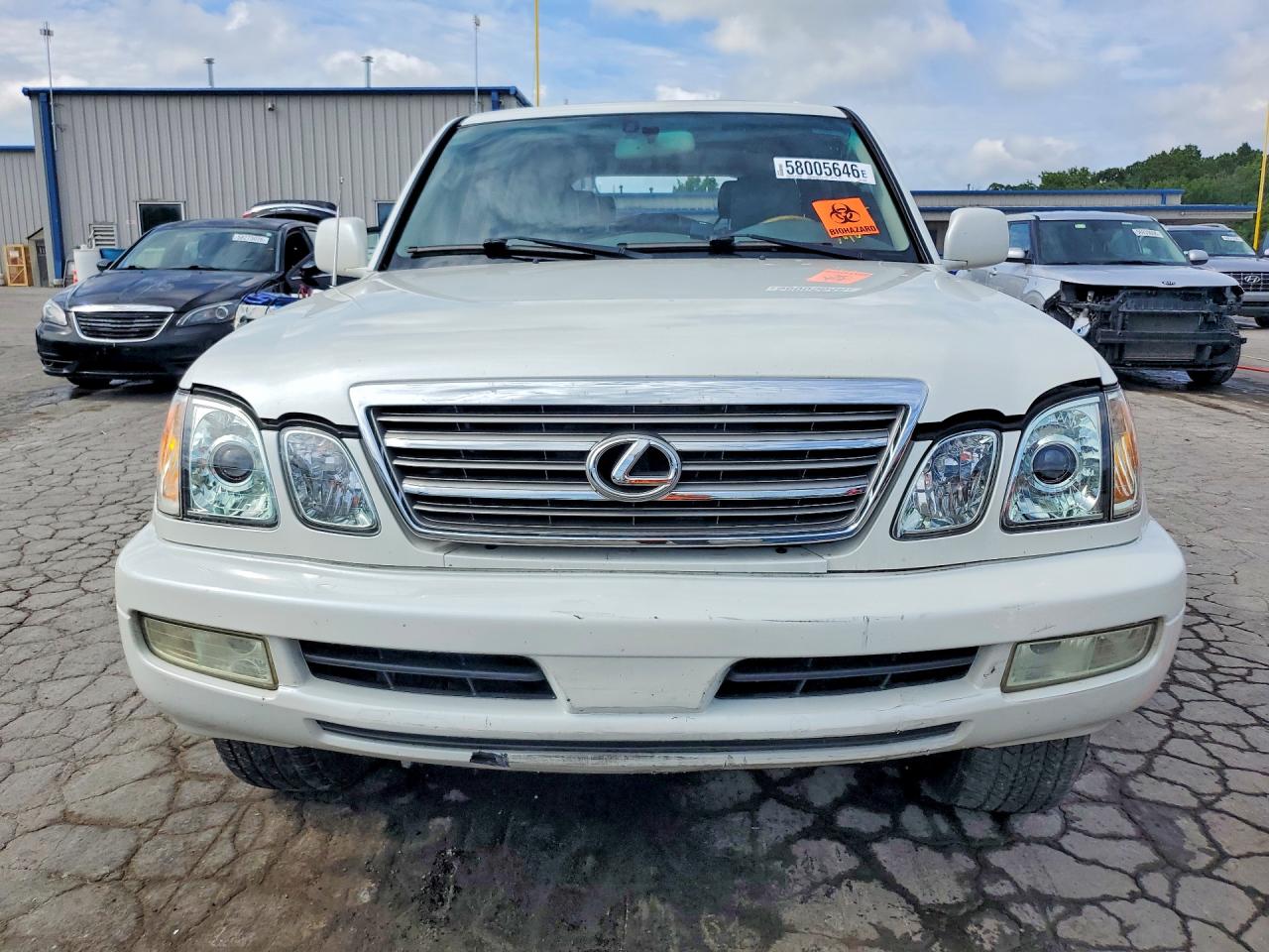 2005 Lexus Lx 470 White vin: JTJHT00W153548963
