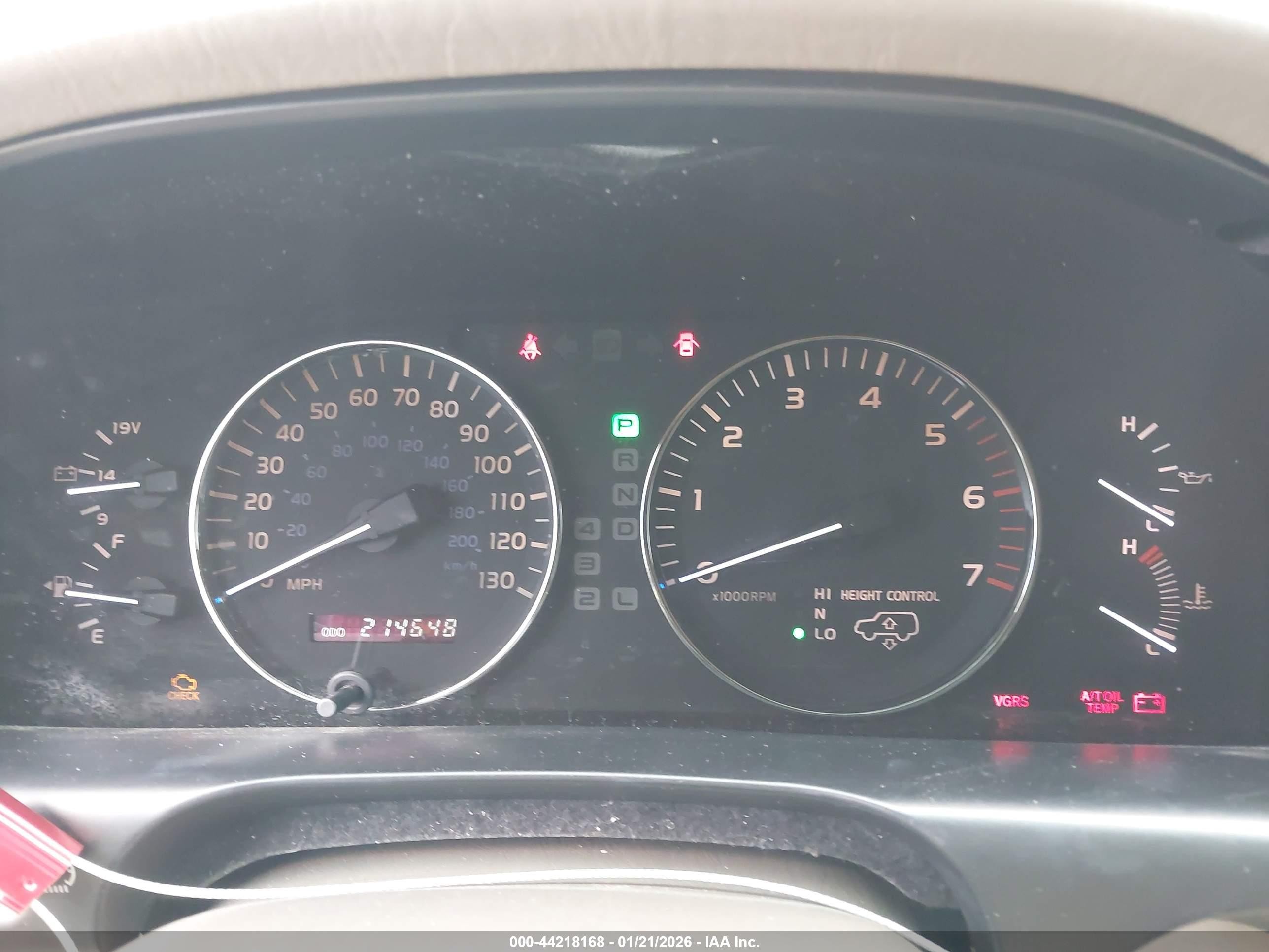 2005 Lexus Lx 470   White vin: JTJHT00W153549949