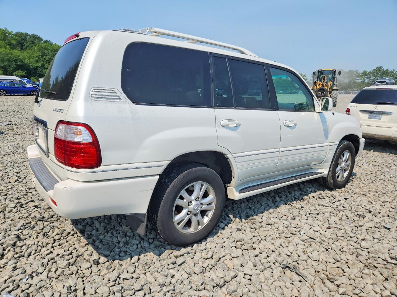2005 Lexus Lx 470 White vin: JTJHT00W153551782