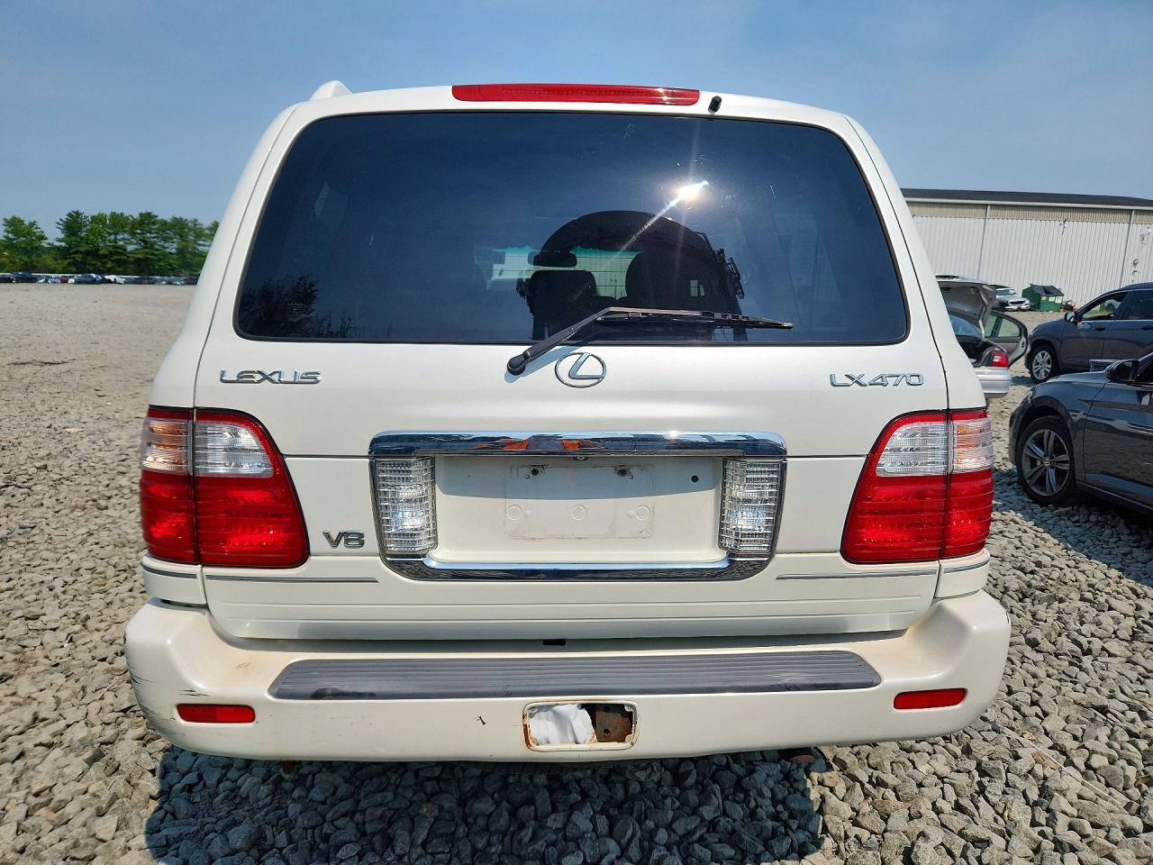 2005 Lexus Lx 470 White vin: JTJHT00W153551782