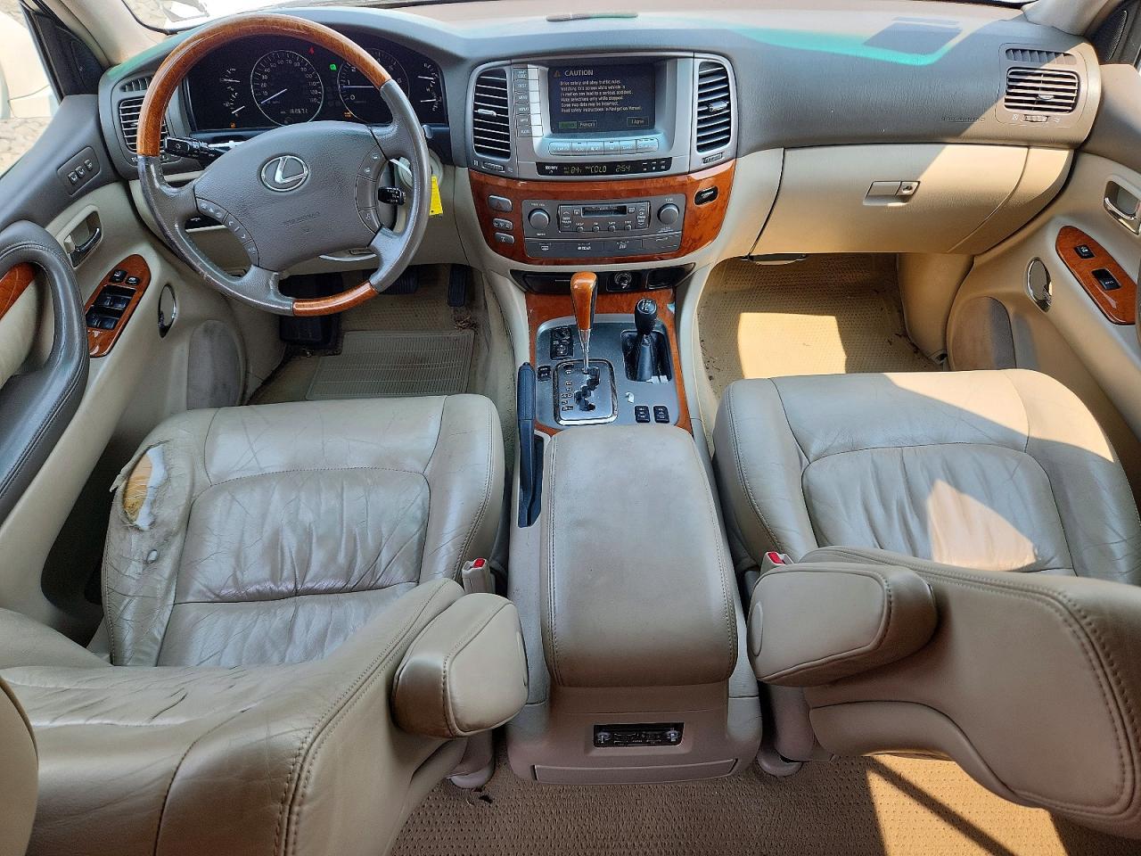 2005 Lexus Lx 470 White vin: JTJHT00W153551782