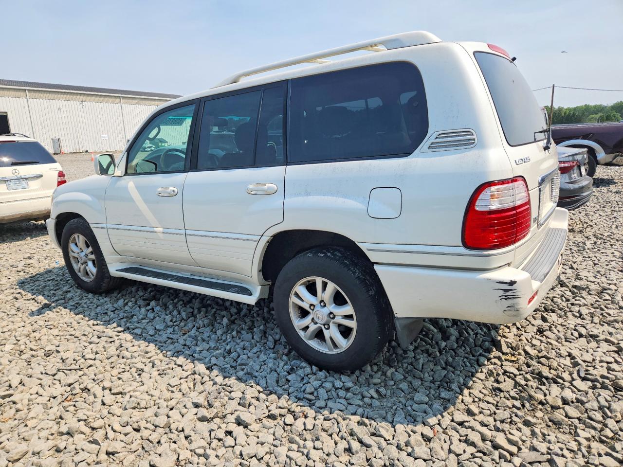 2005 Lexus Lx 470 White vin: JTJHT00W153551782