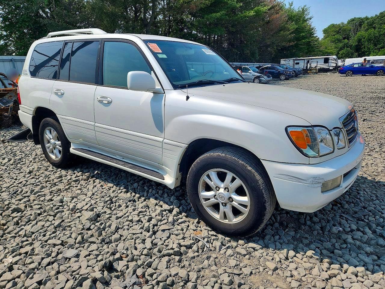 2005 Lexus Lx 470 White vin: JTJHT00W153551782