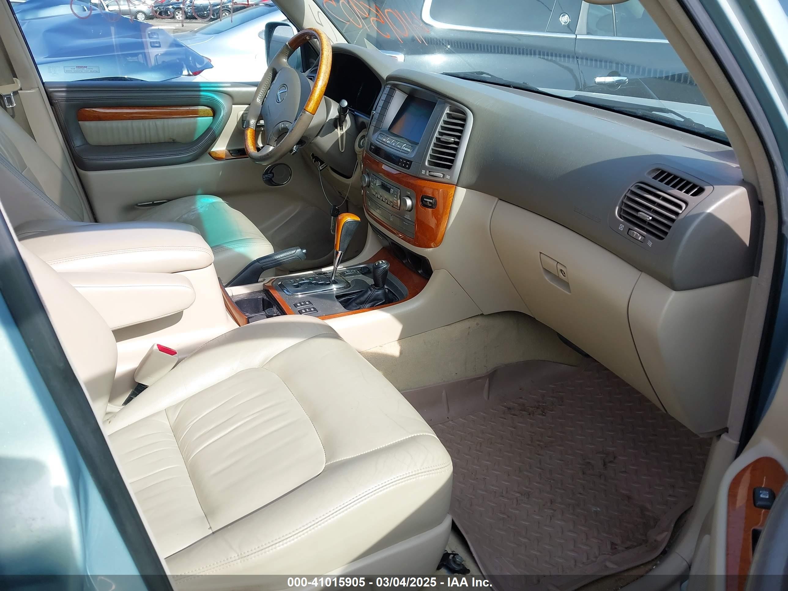 2005 Lexus Lx 470   Gray vin: JTJHT00W153553760