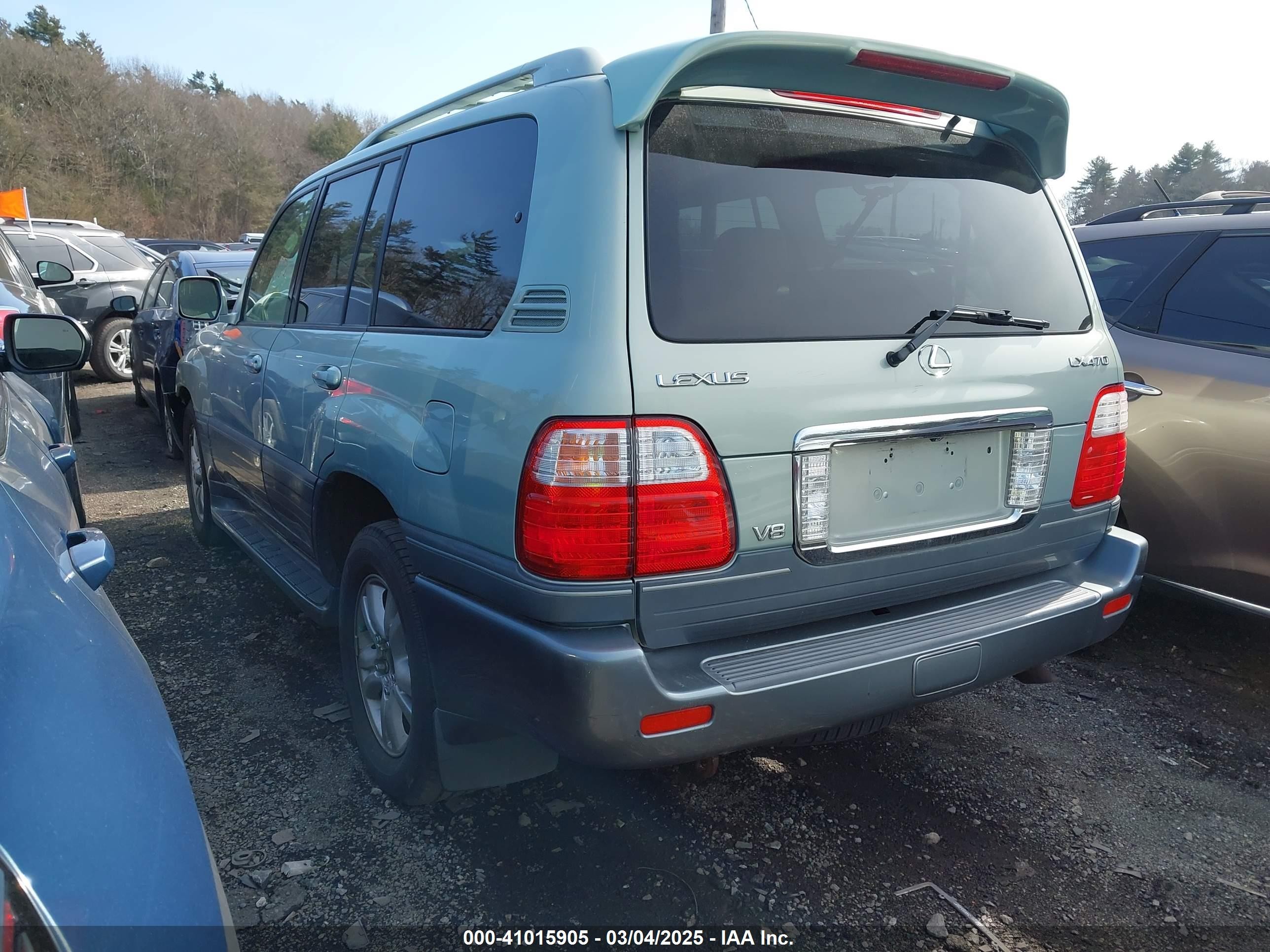 2005 Lexus Lx 470   Gray vin: JTJHT00W153553760