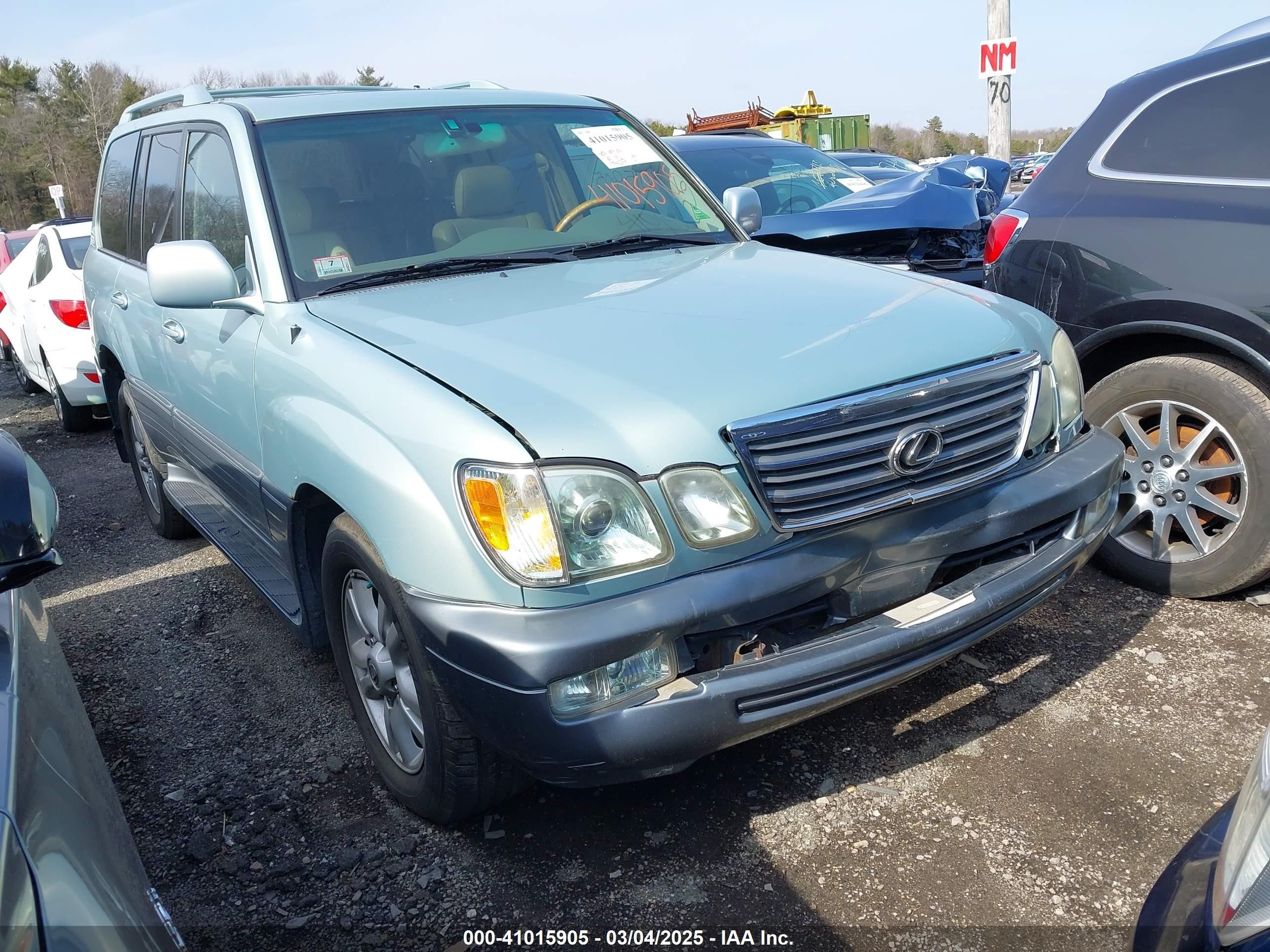 2005 Lexus Lx 470   Gray vin: JTJHT00W153553760