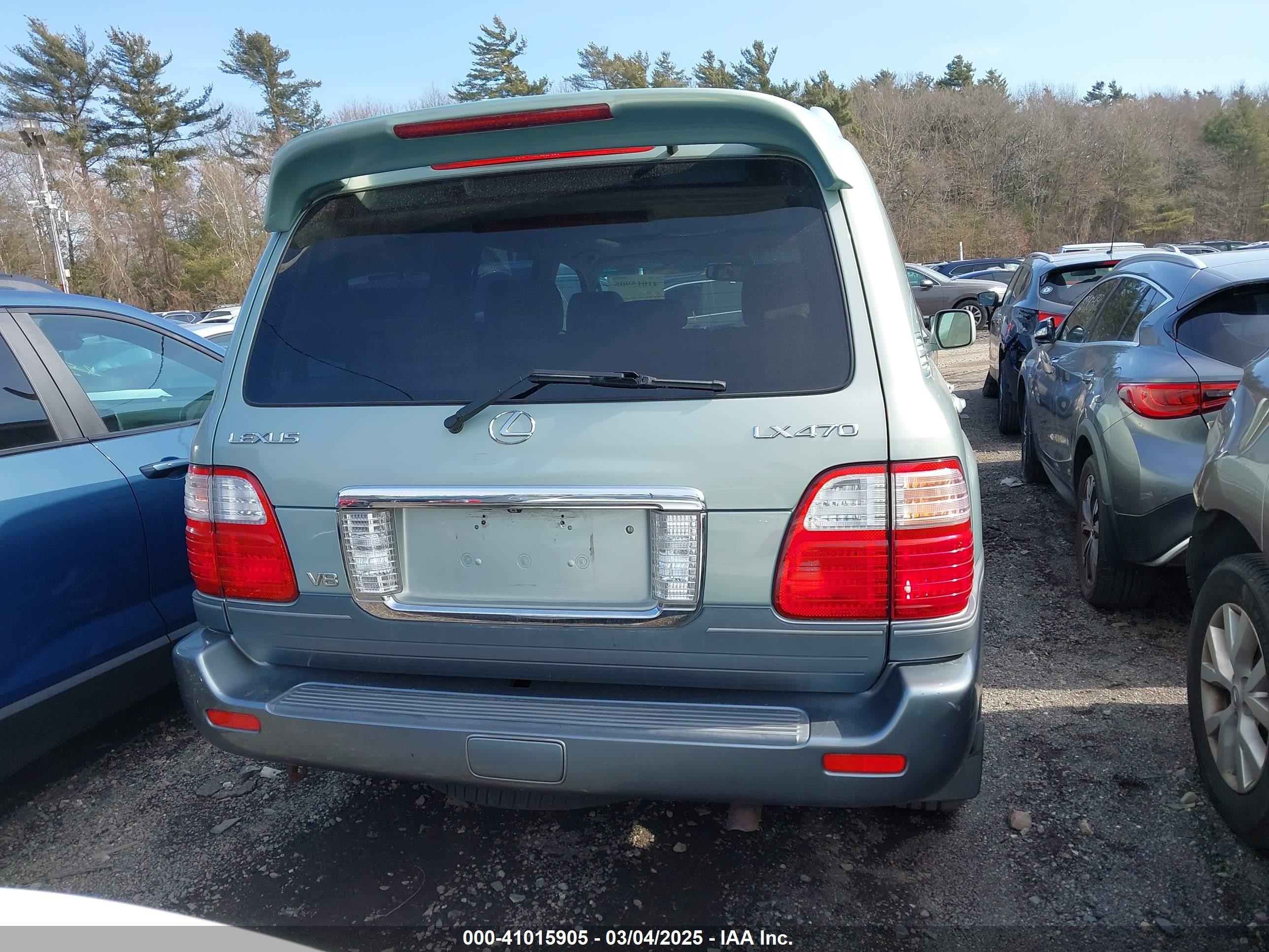 2005 Lexus Lx 470   Gray vin: JTJHT00W153553760
