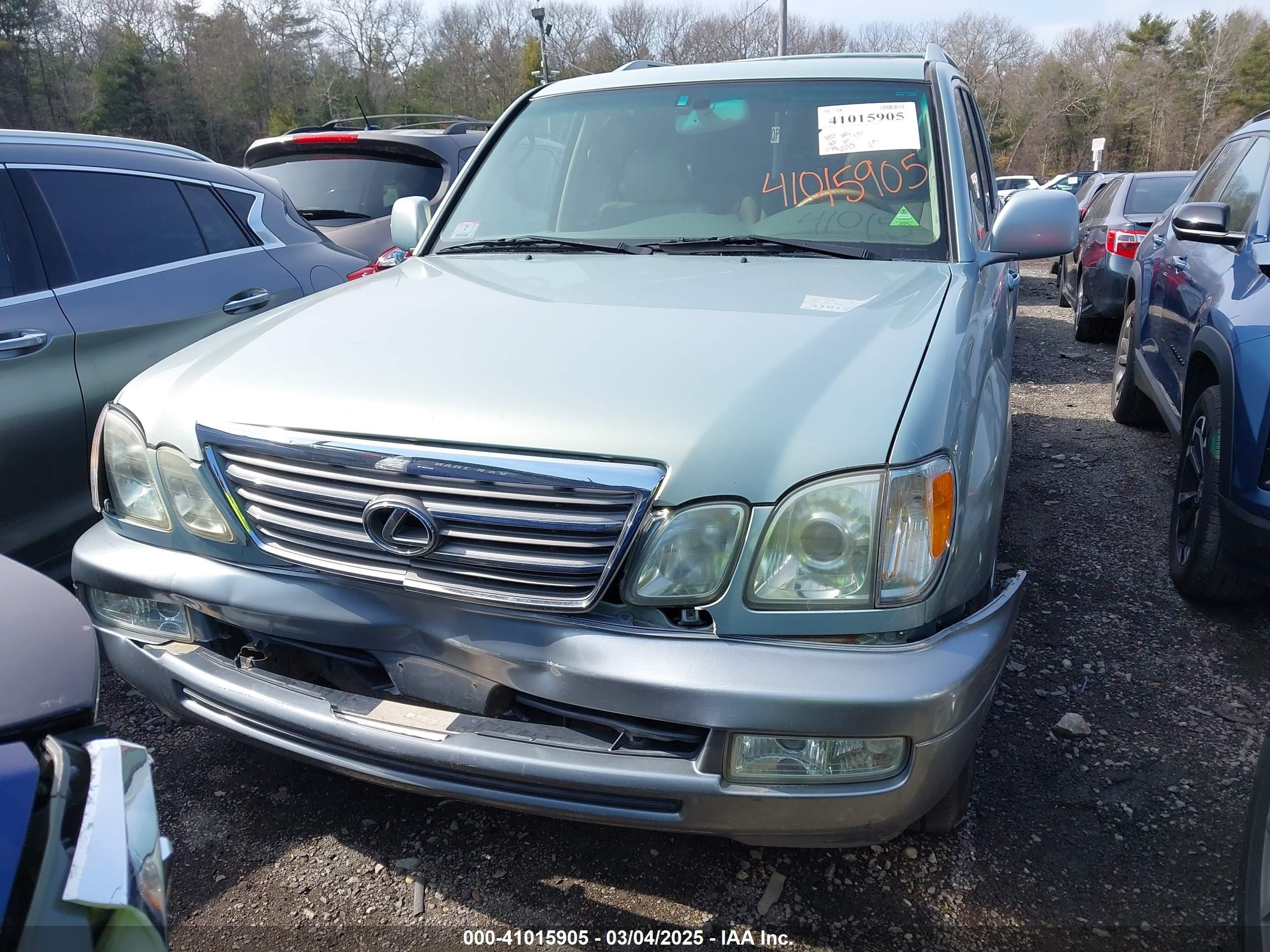 2005 Lexus Lx 470   Gray vin: JTJHT00W153553760