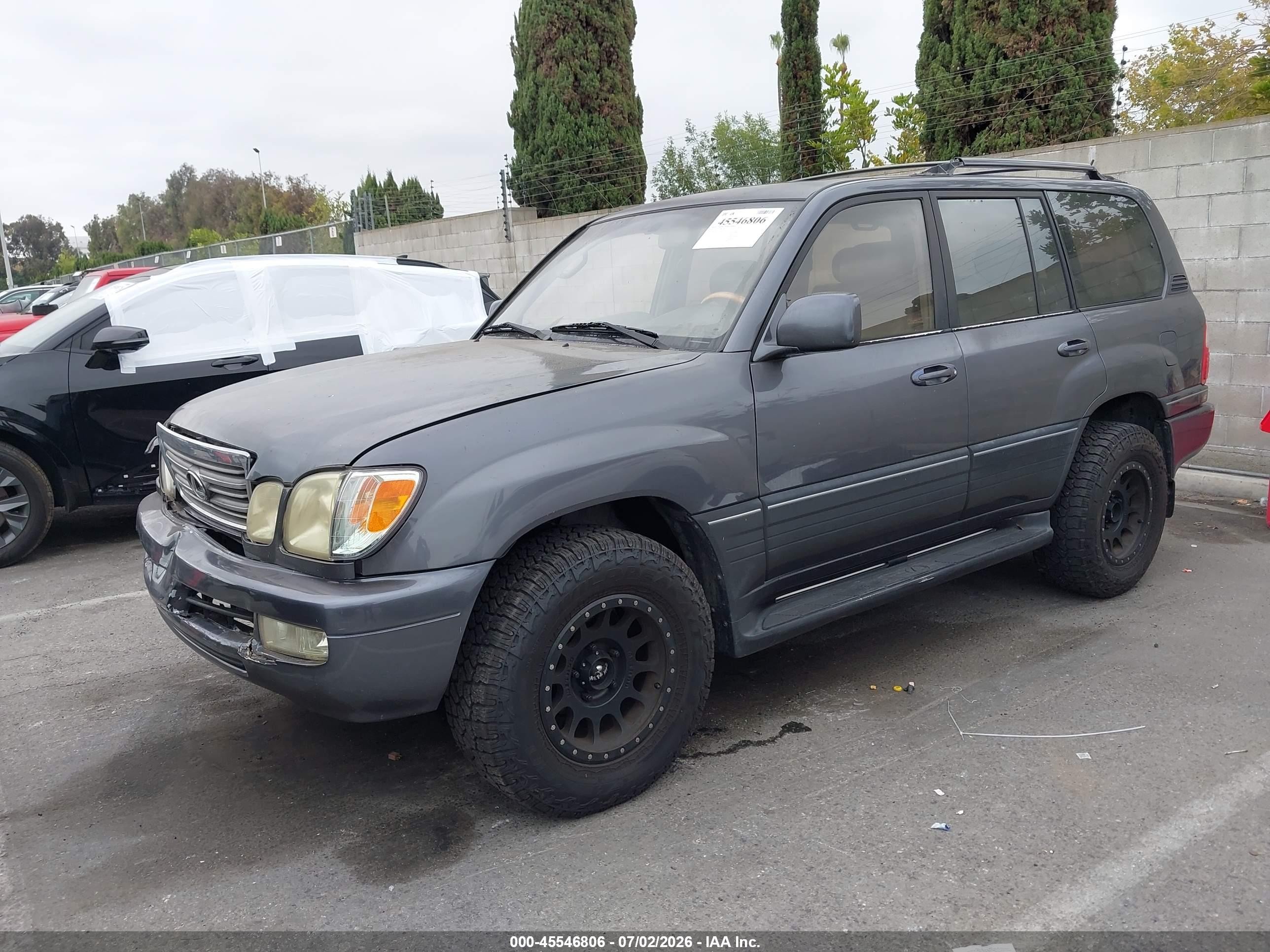 2003 Lexus Lx 470   Gray vin: JTJHT00W233531599