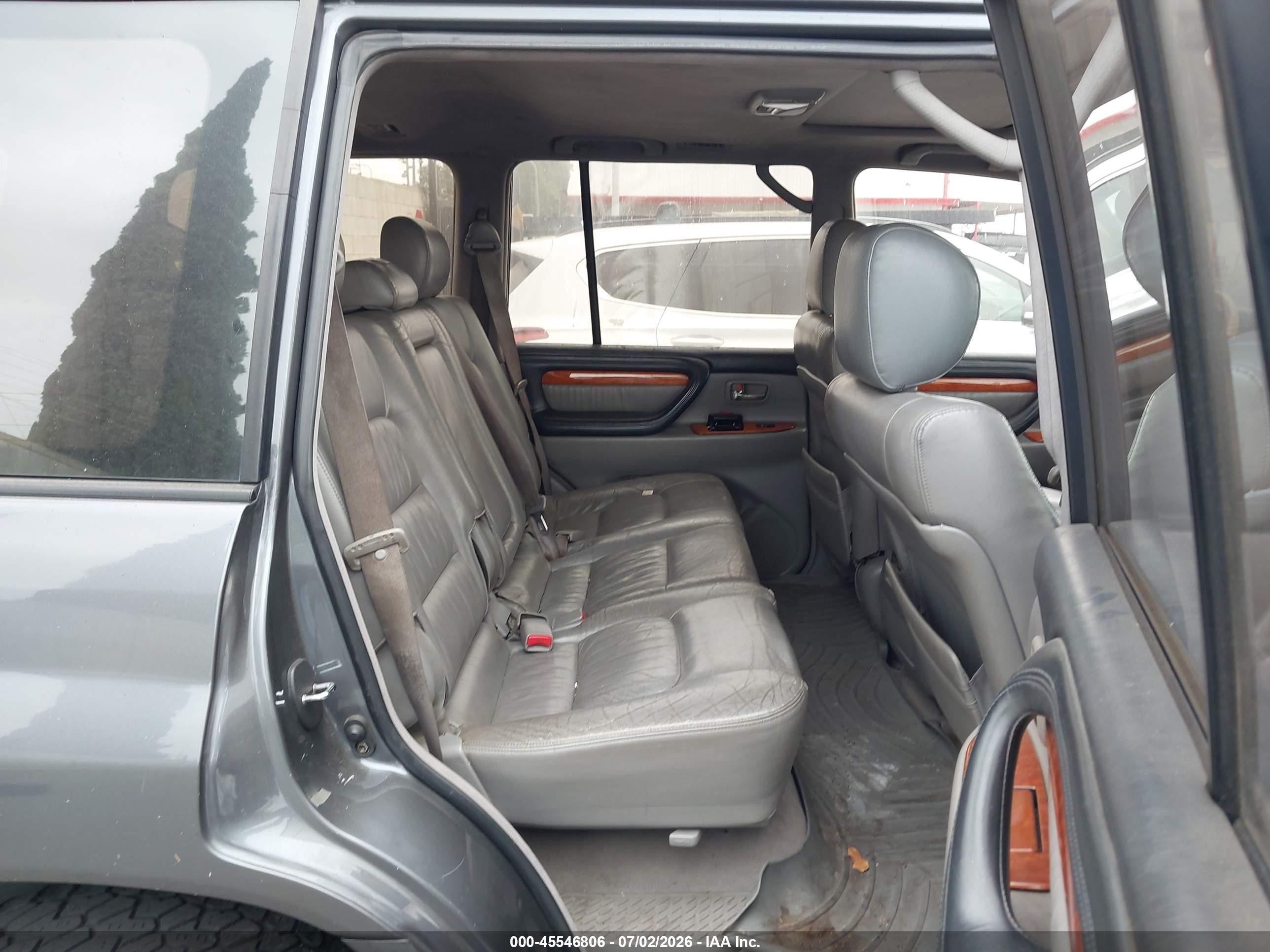 2003 Lexus Lx 470   Gray vin: JTJHT00W233531599