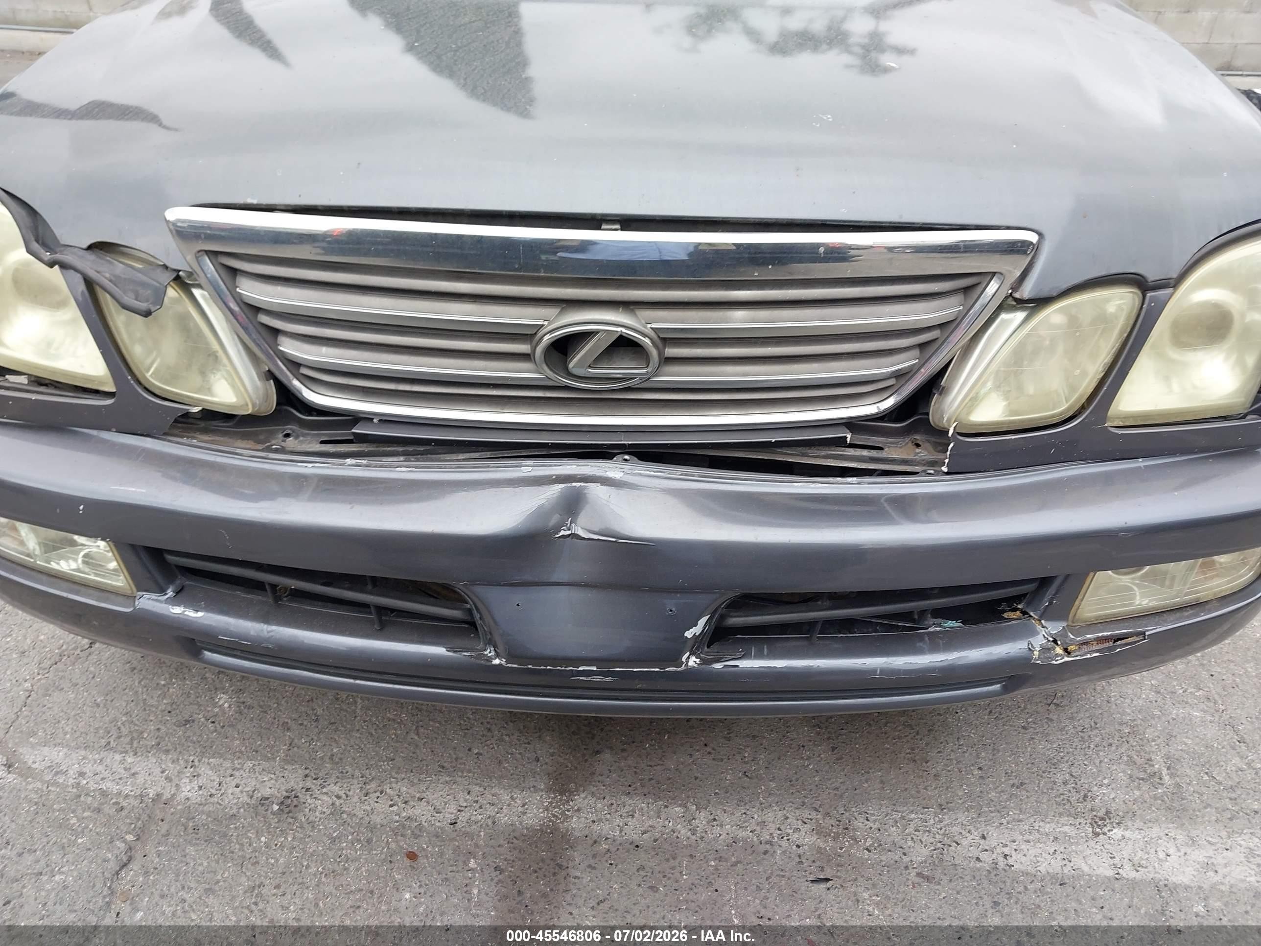 2003 Lexus Lx 470   Gray vin: JTJHT00W233531599