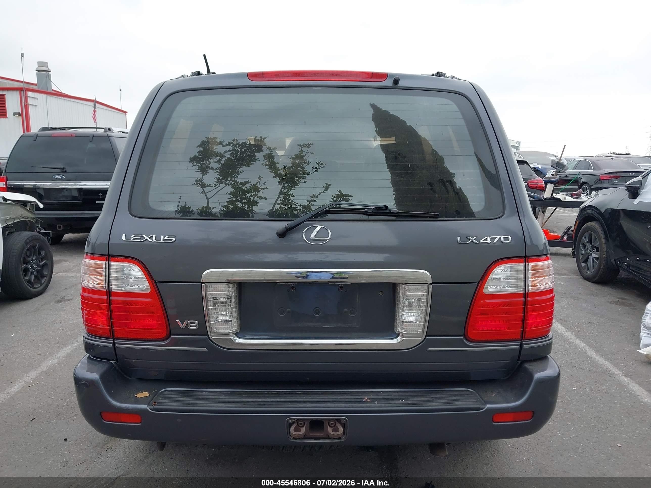 2003 Lexus Lx 470   Gray vin: JTJHT00W233531599