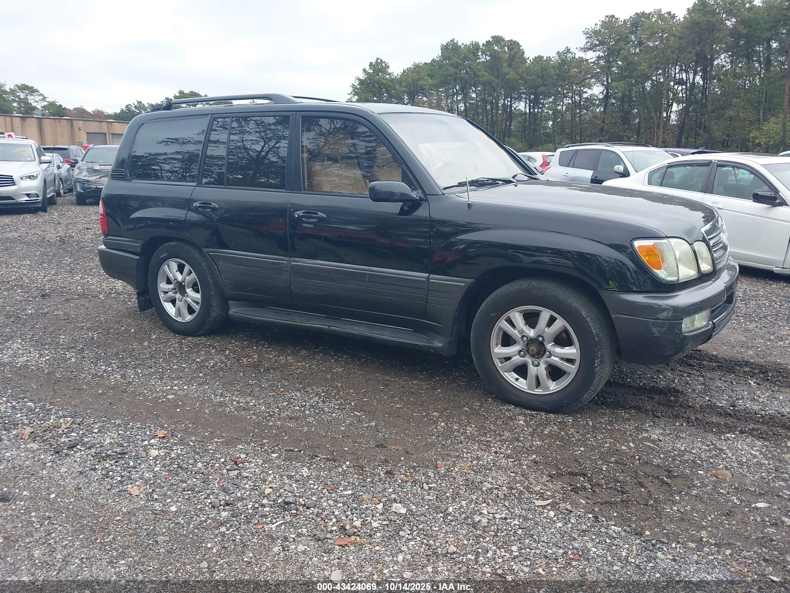 2003 Lexus Lx 470   Black vin: JTJHT00W233533272