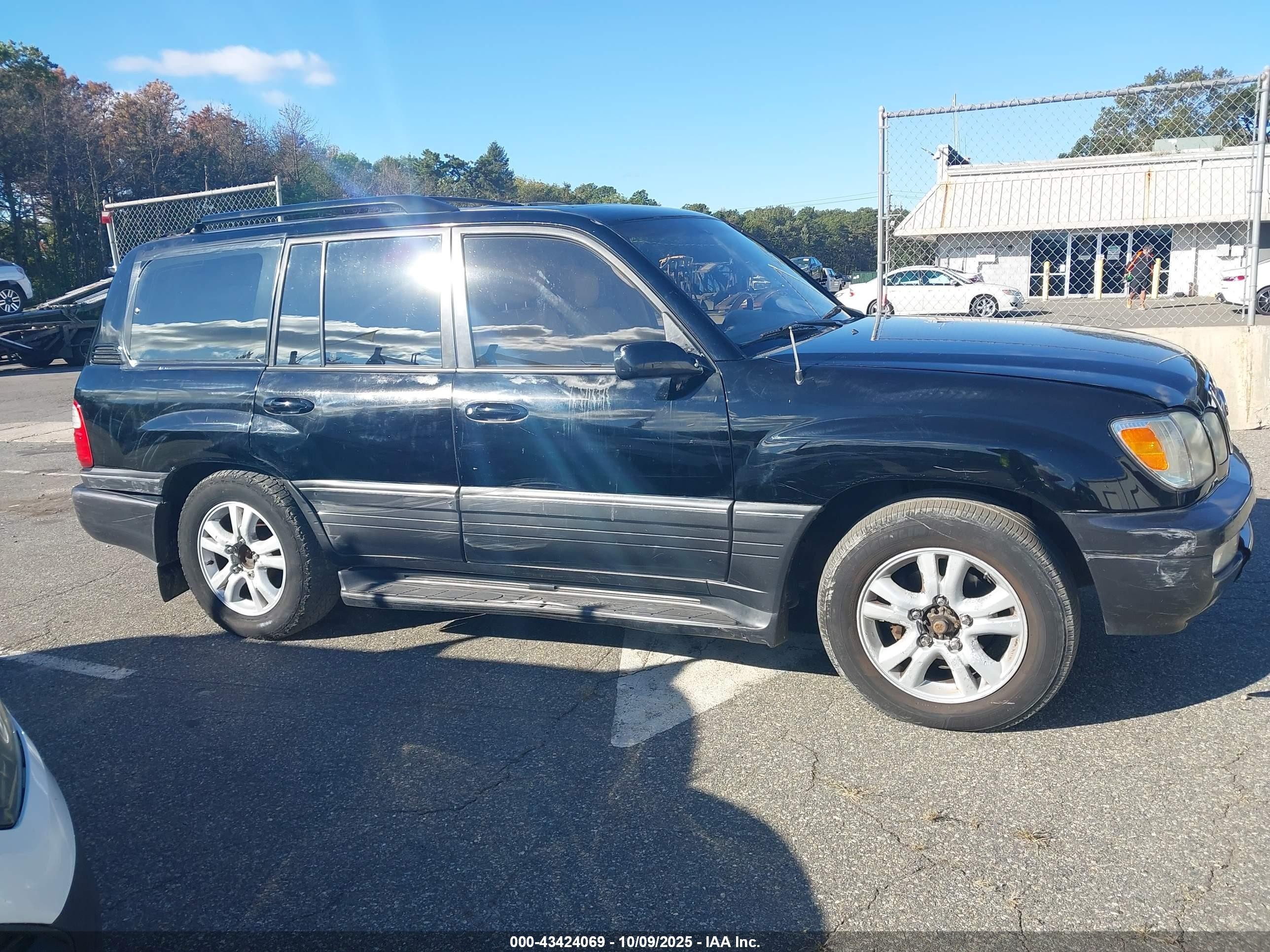 2003 Lexus Lx 470   Black vin: JTJHT00W233533272