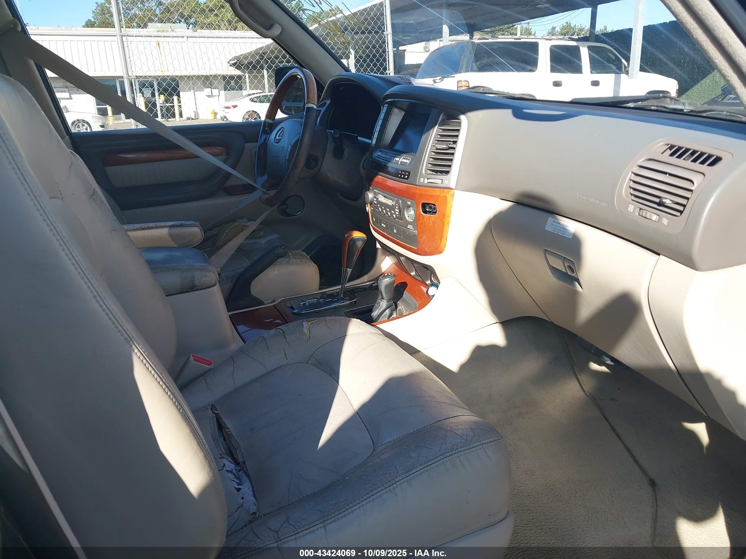 2003 Lexus Lx 470   Black vin: JTJHT00W233533272