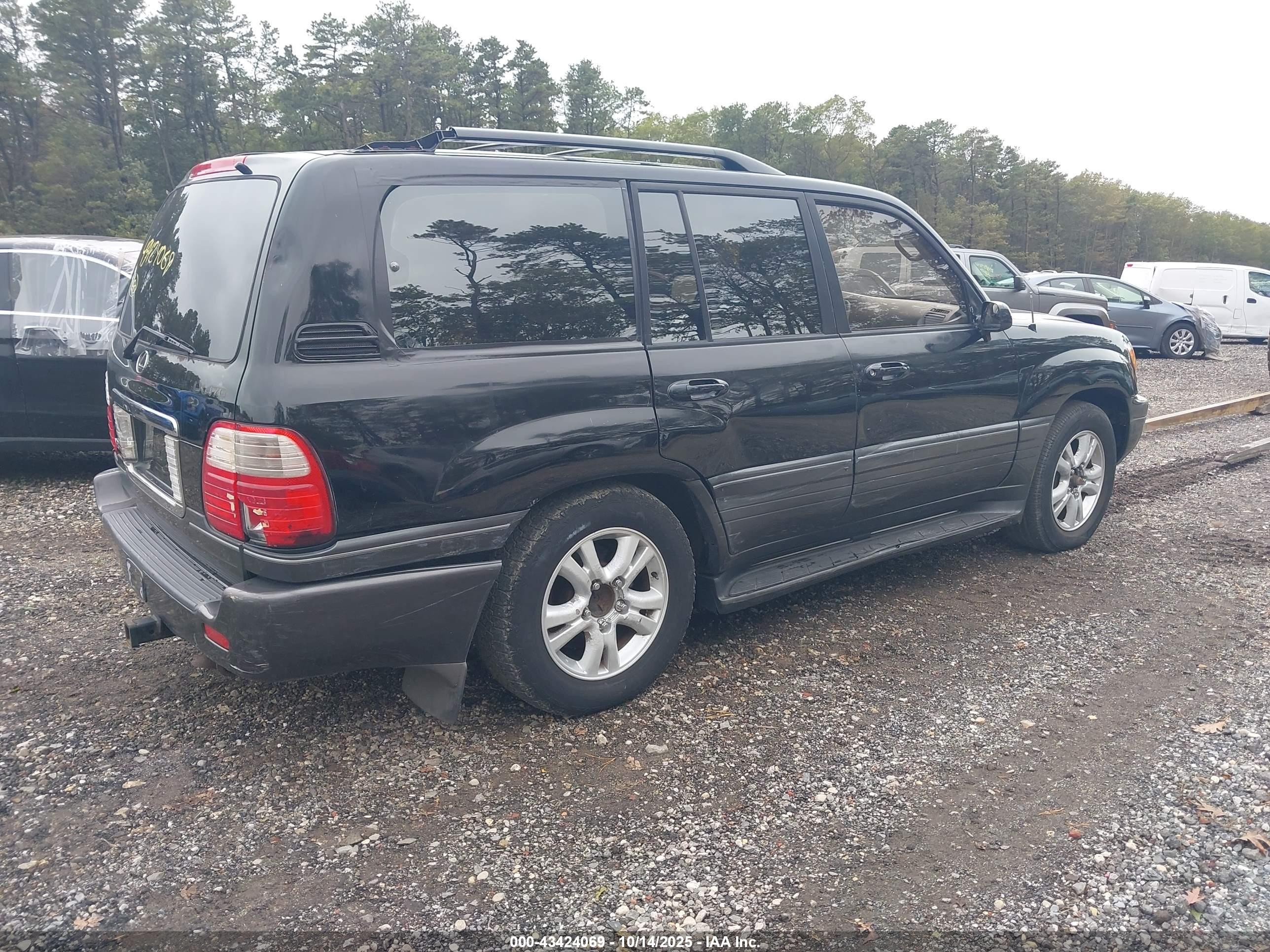 2003 Lexus Lx 470   Black vin: JTJHT00W233533272