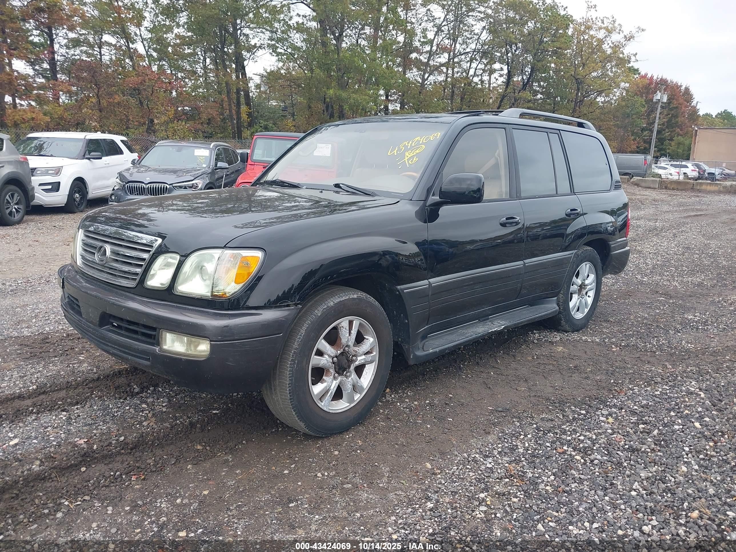 2003 Lexus Lx 470   Black vin: JTJHT00W233533272