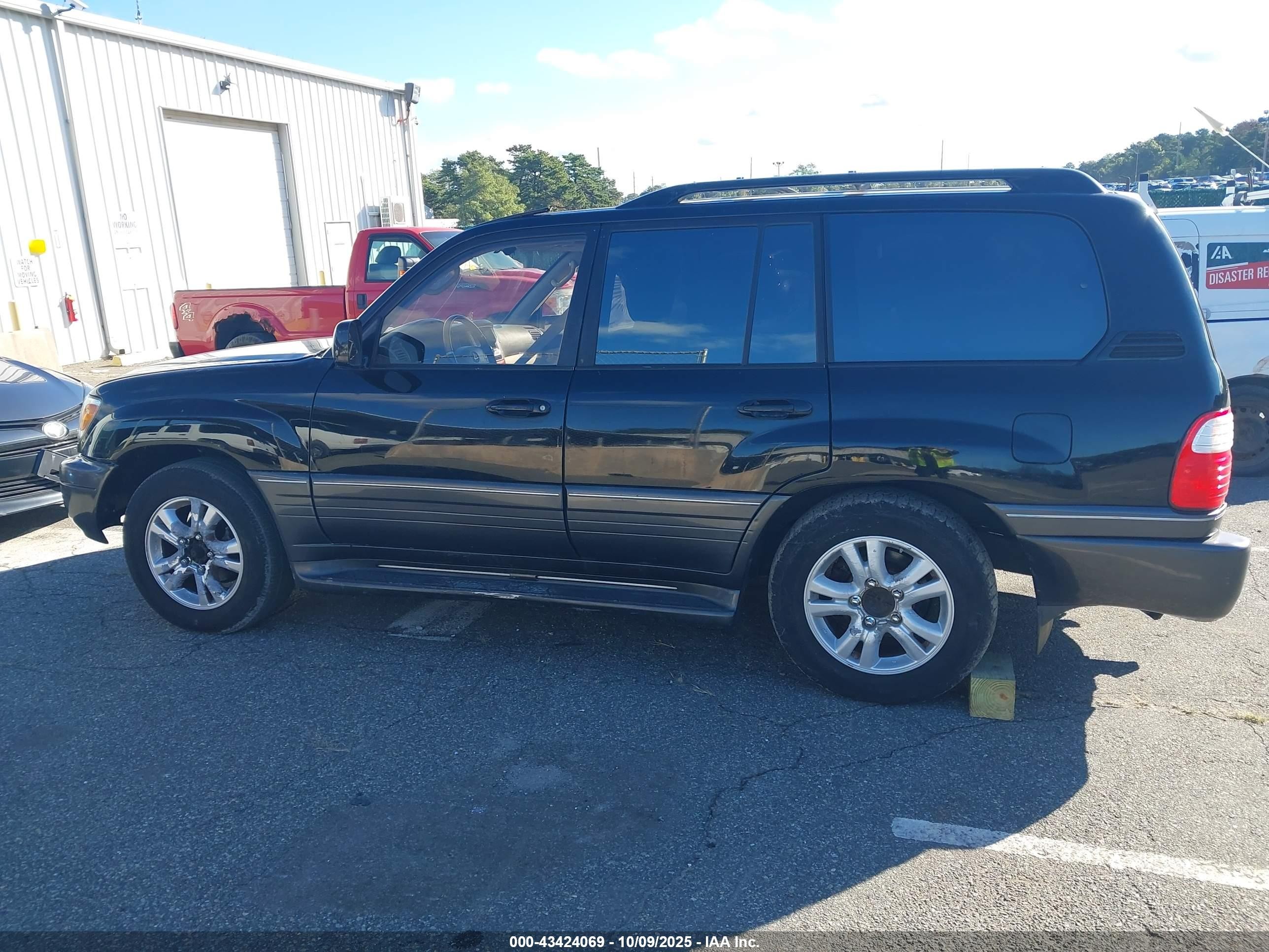 2003 Lexus Lx 470   Black vin: JTJHT00W233533272