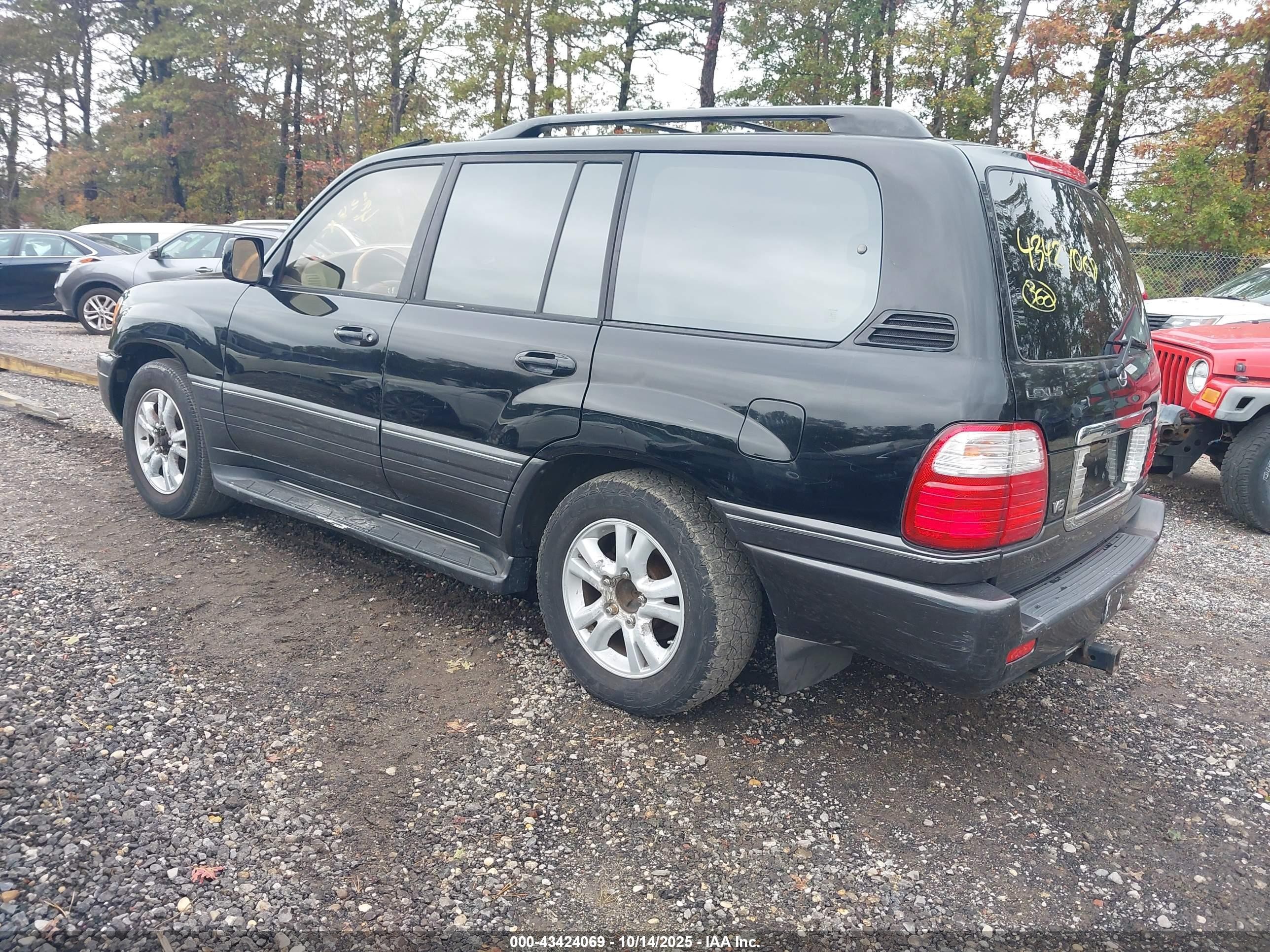 2003 Lexus Lx 470   Black vin: JTJHT00W233533272