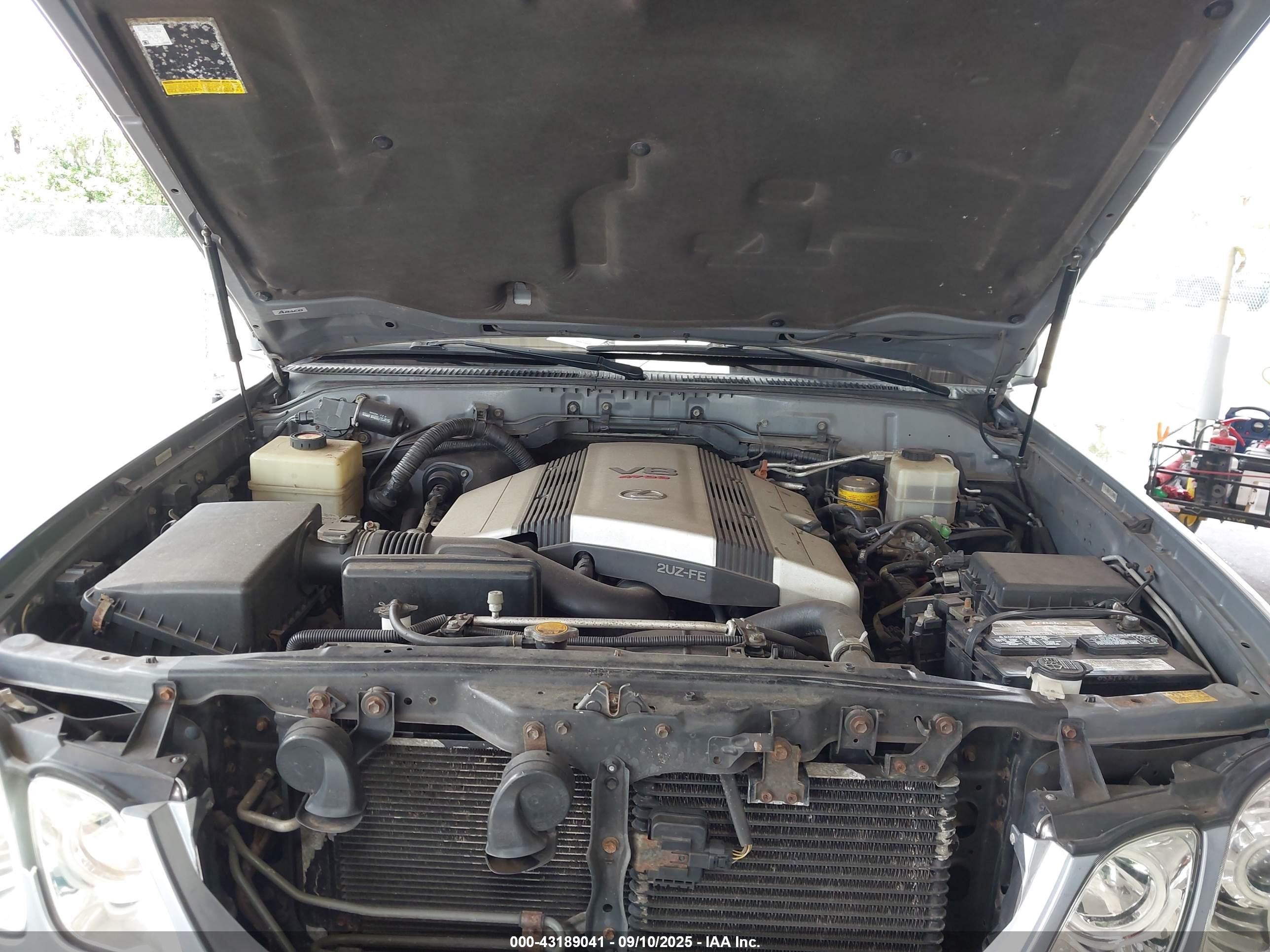 2003 Lexus Lx 470 Gray vin: JTJHT00W233534390