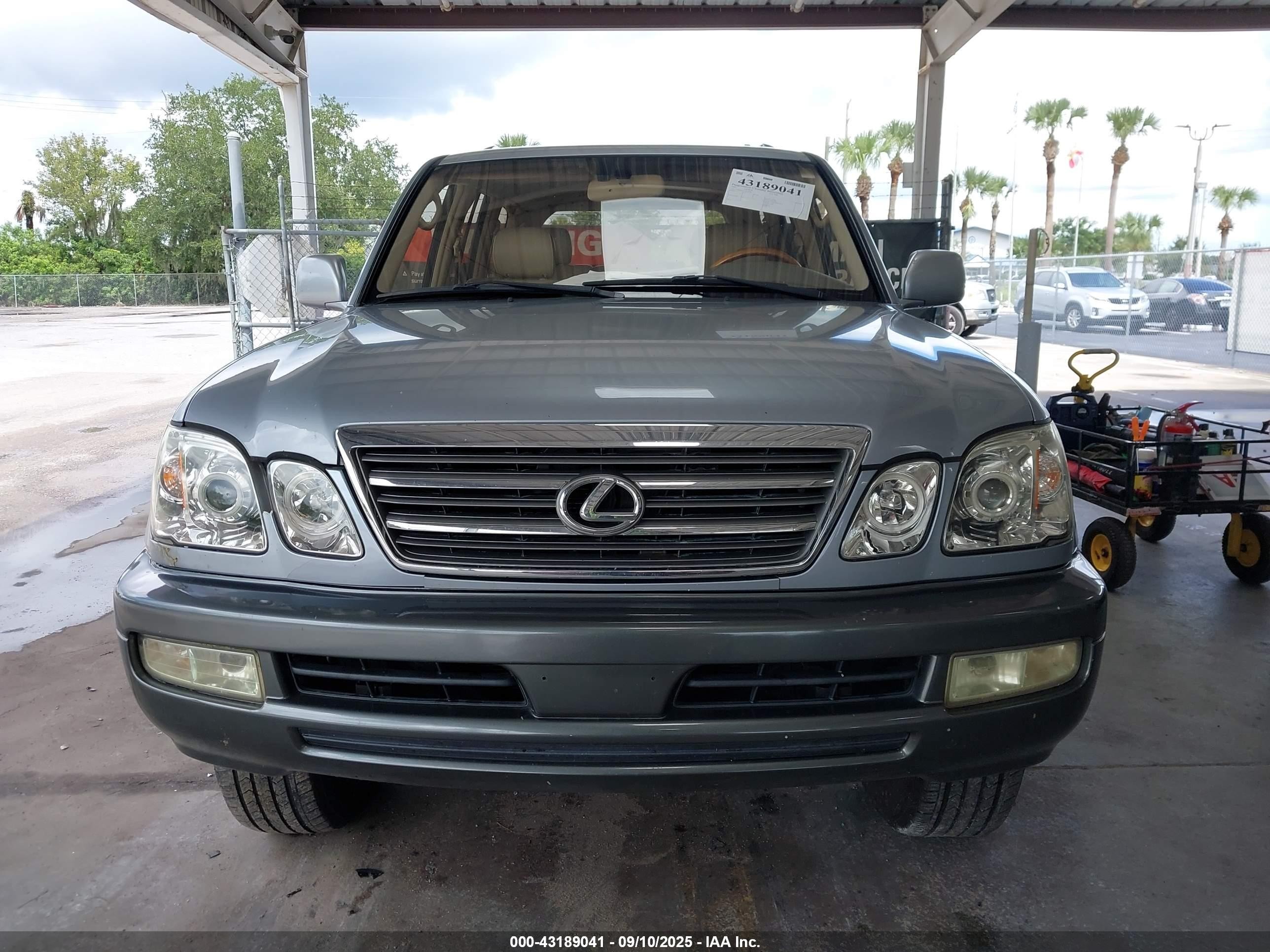 2003 Lexus Lx 470 Gray vin: JTJHT00W233534390