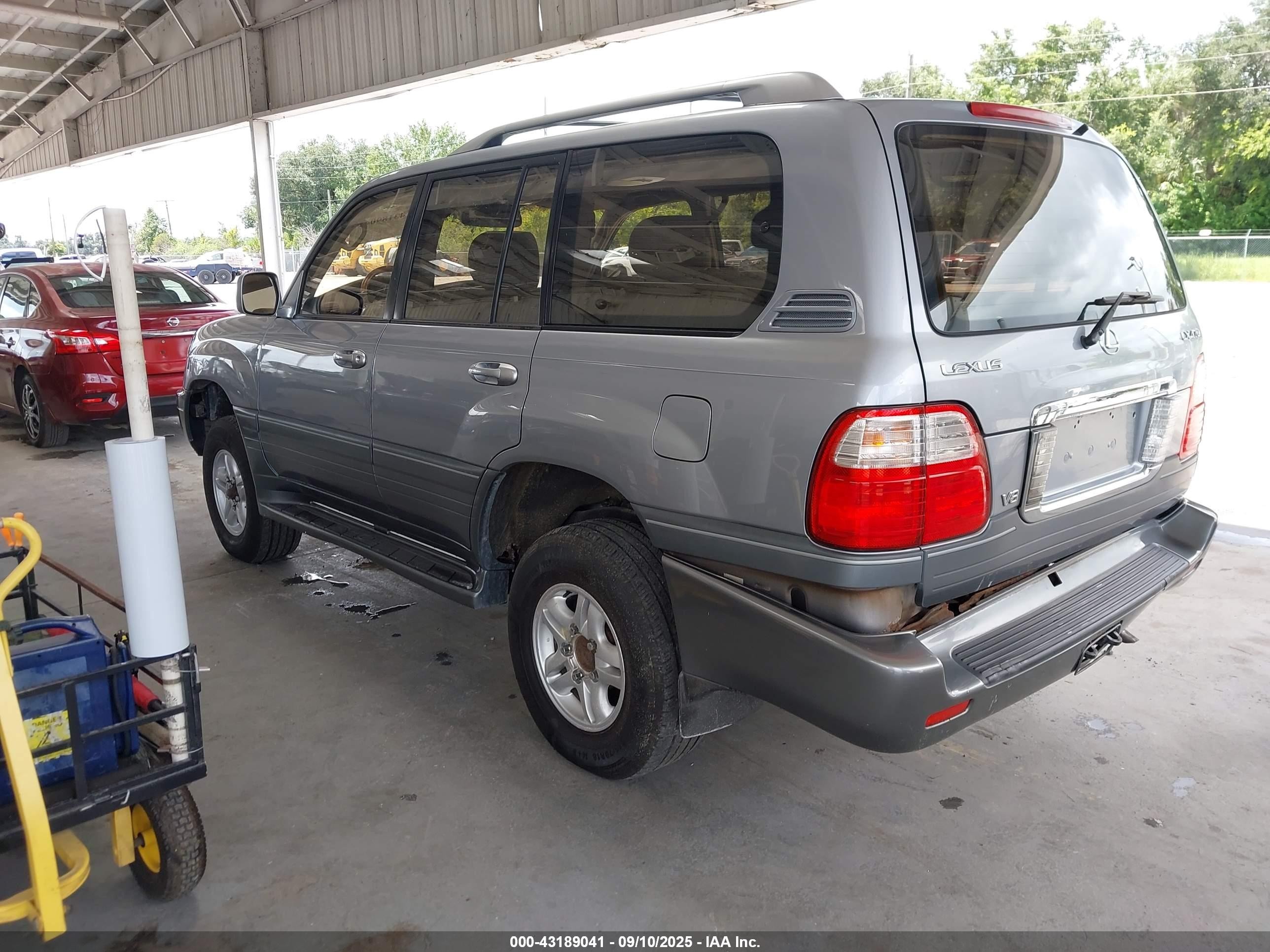 2003 Lexus Lx 470 Gray vin: JTJHT00W233534390