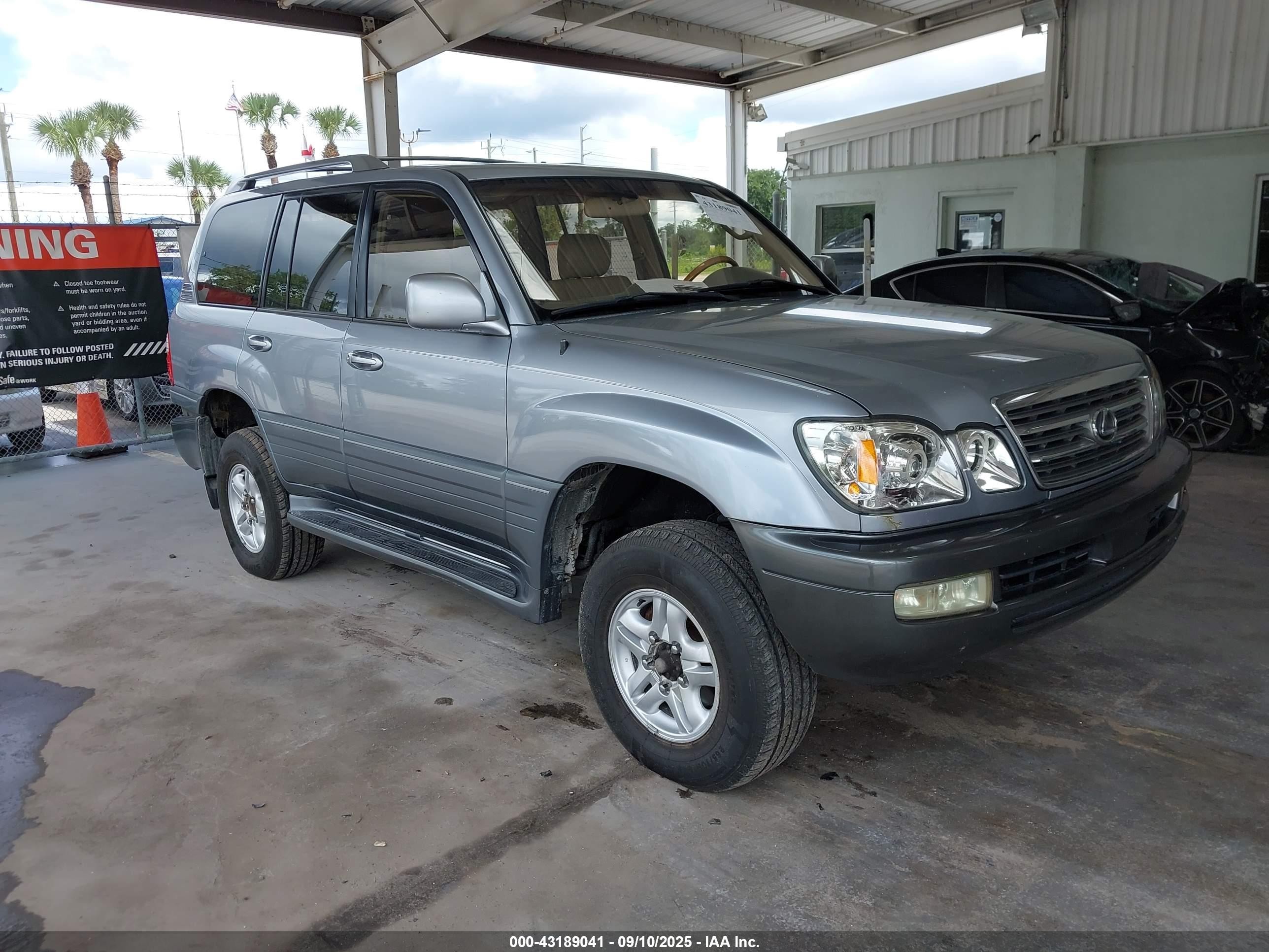 2003 Lexus Lx 470 Gray vin: JTJHT00W233534390