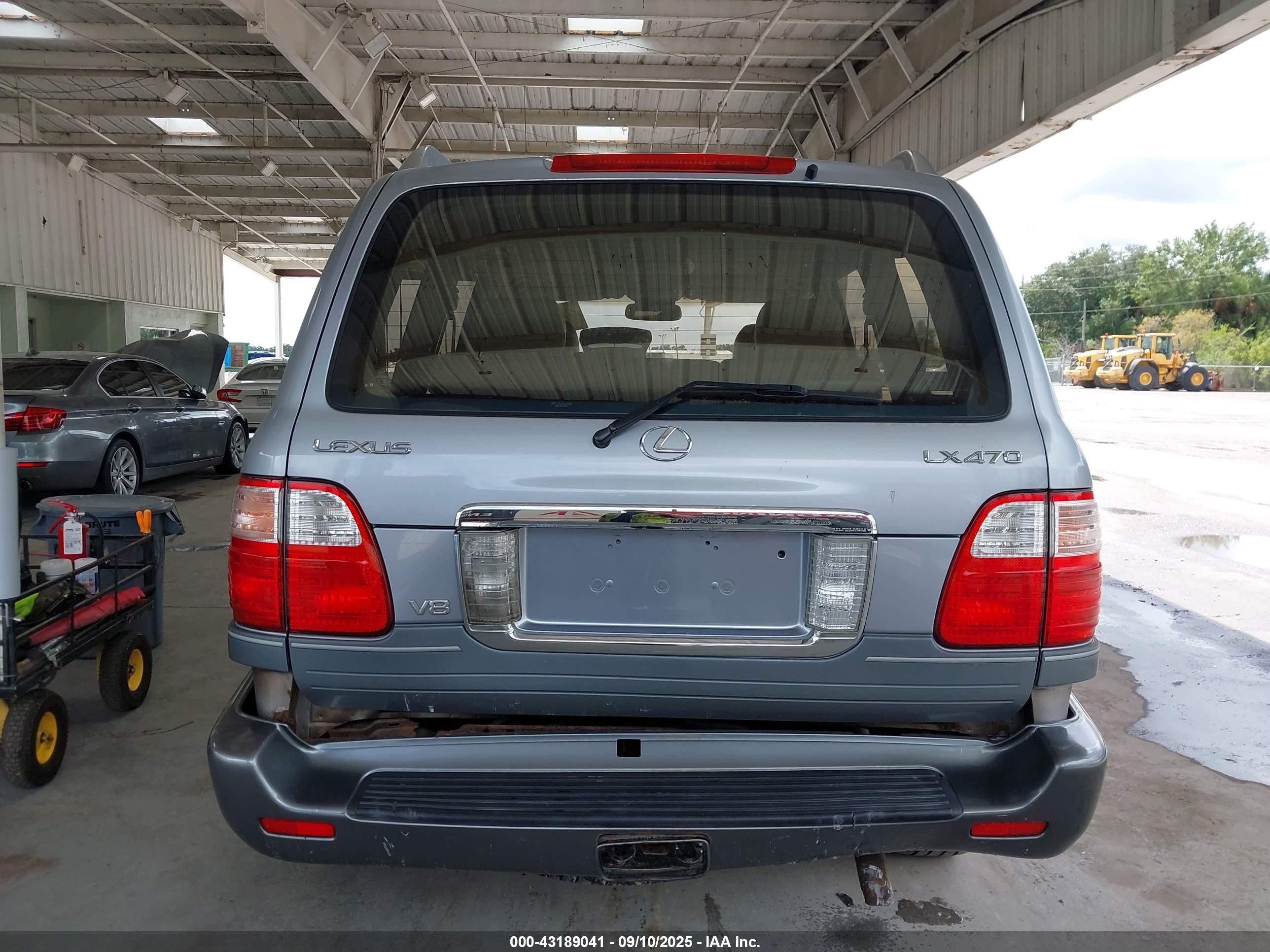 2003 Lexus Lx 470 Gray vin: JTJHT00W233534390