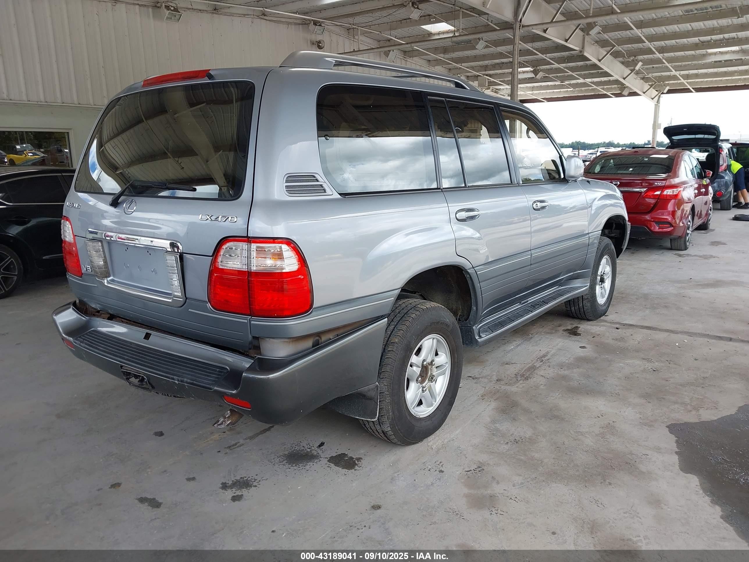 2003 Lexus Lx 470 Gray vin: JTJHT00W233534390