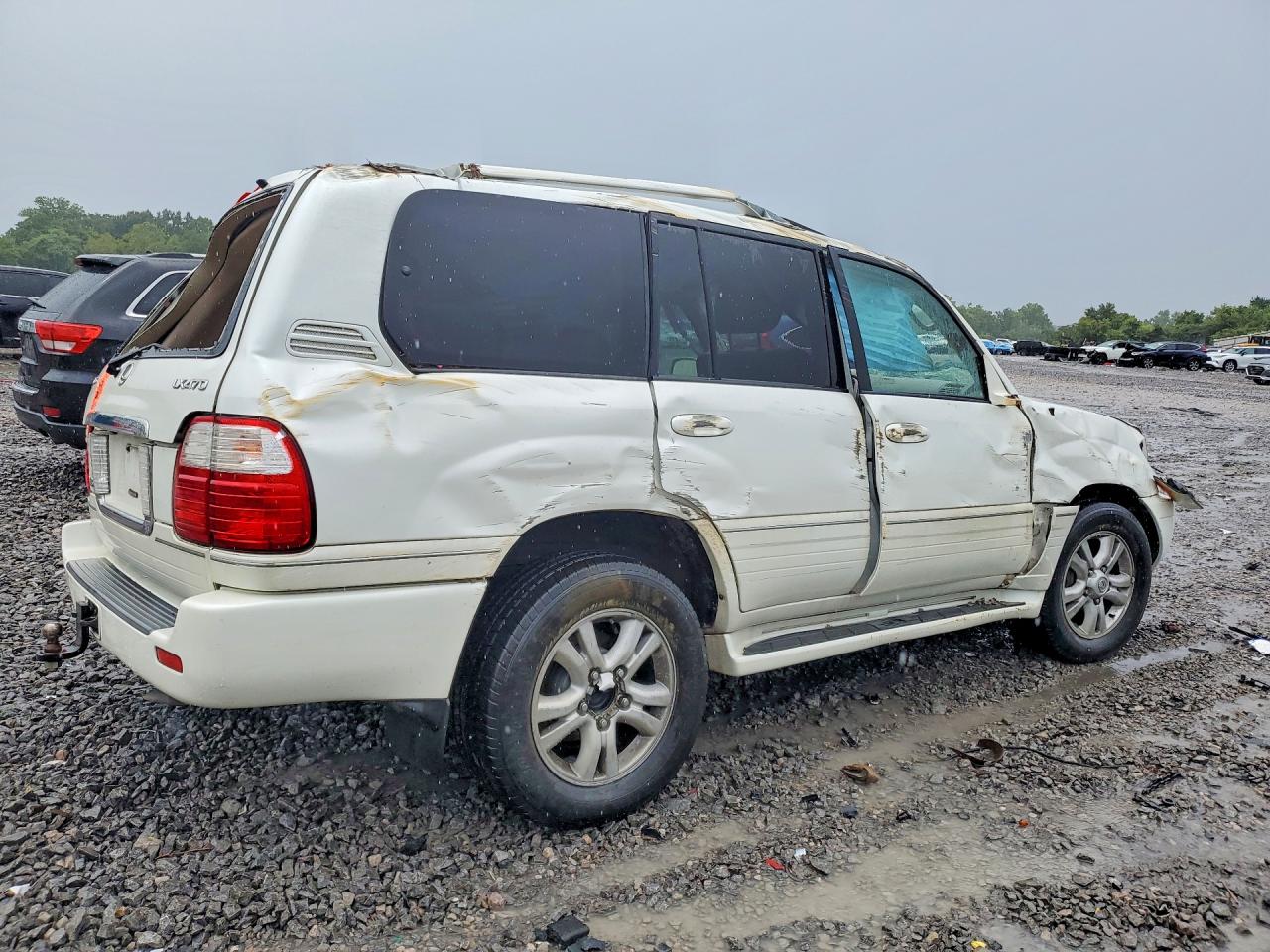 2004 Lexus Lx 470 White vin: JTJHT00W243545150