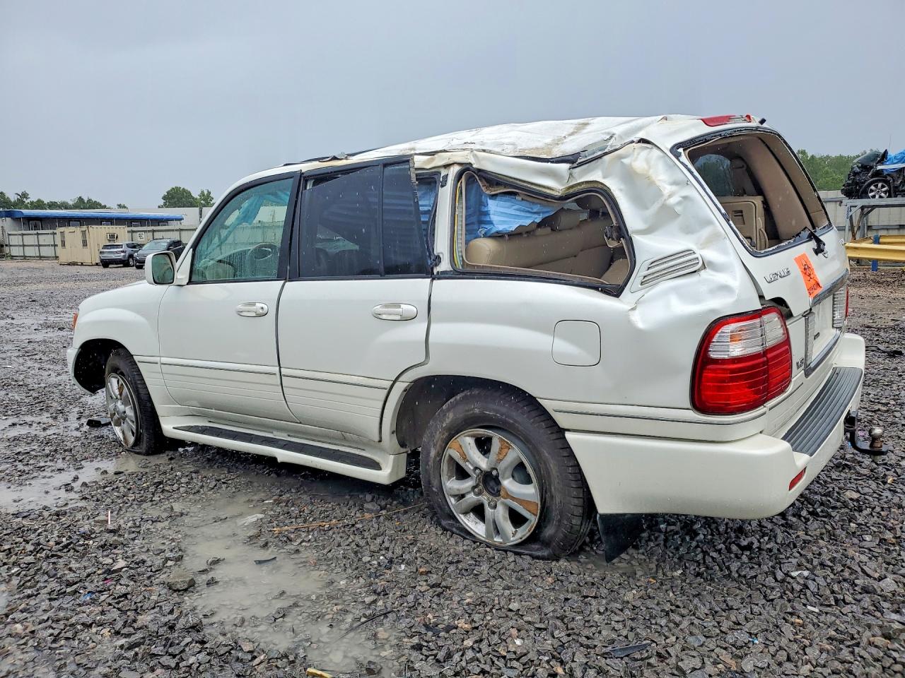 2004 Lexus Lx 470 White vin: JTJHT00W243545150