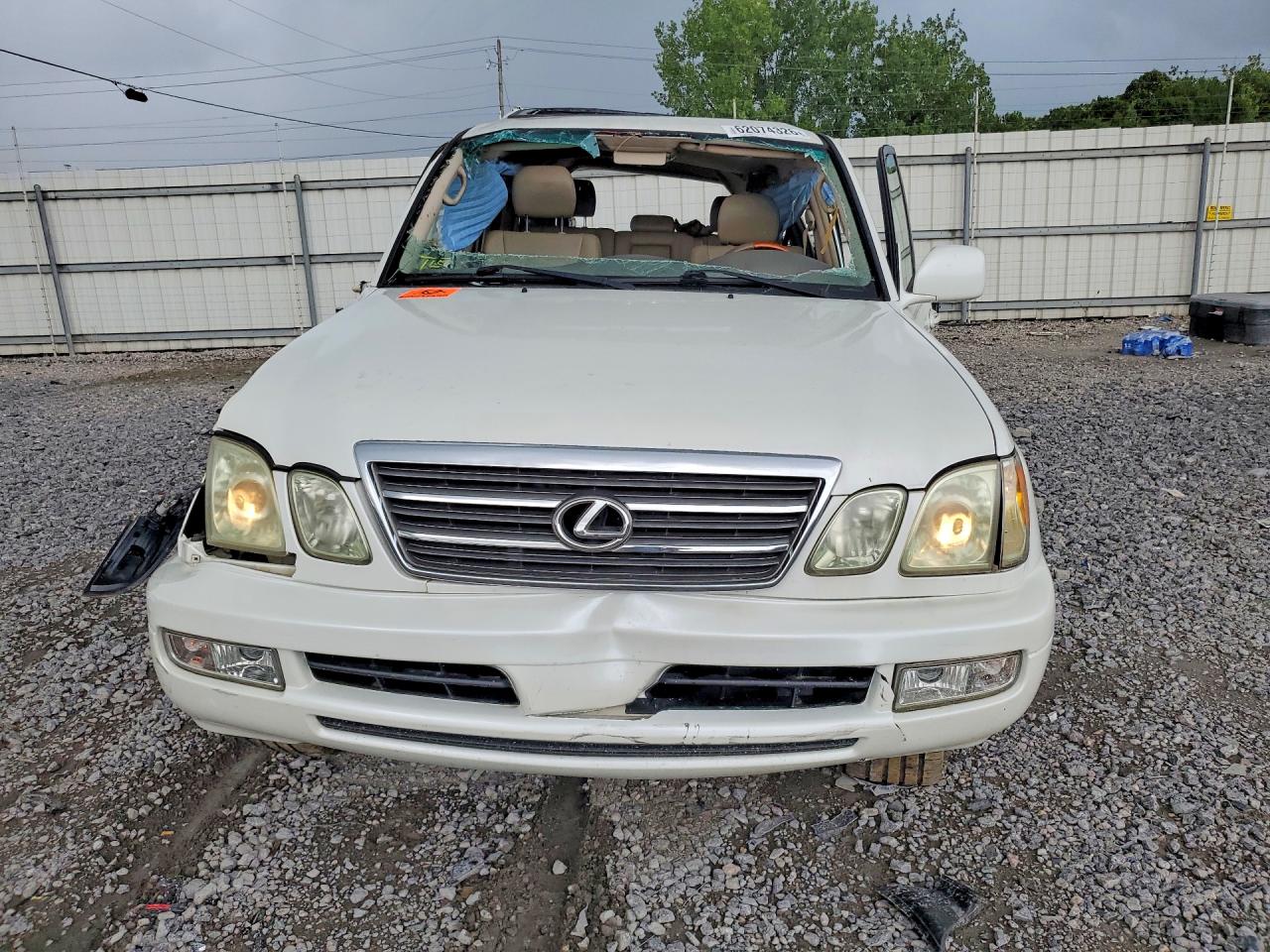 2004 Lexus Lx 470 White vin: JTJHT00W243545150