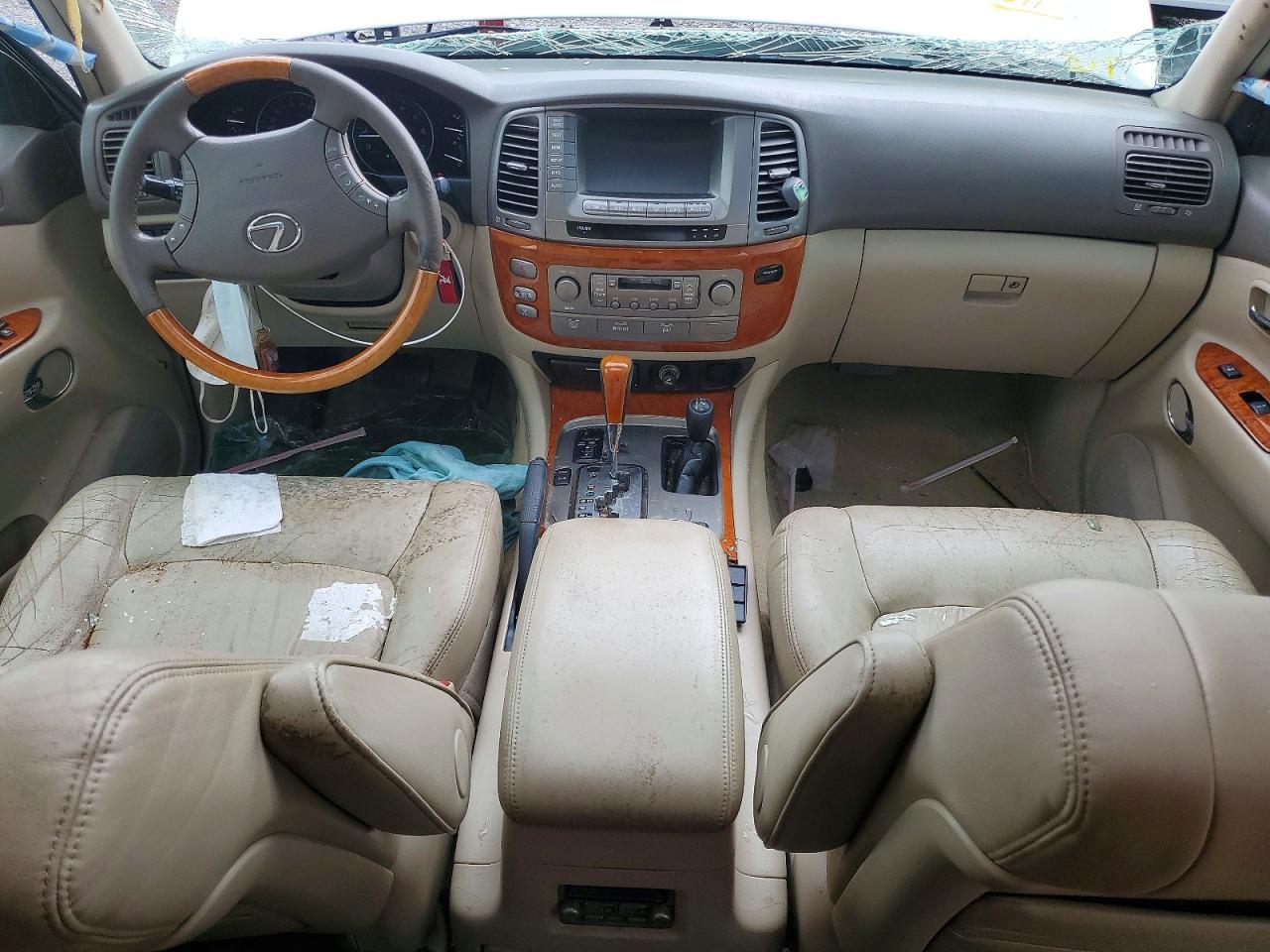 2004 Lexus Lx 470 White vin: JTJHT00W243545150