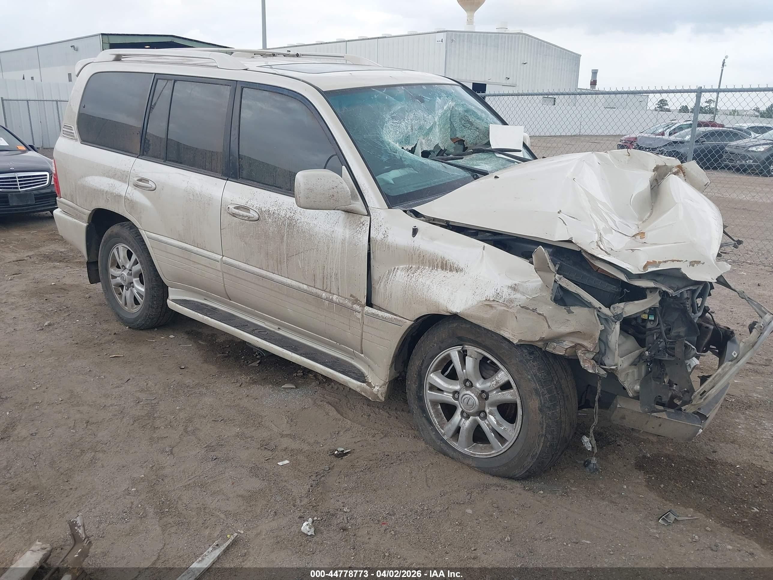 2005 Lexus Lx 470   Beige vin: JTJHT00W254000027
