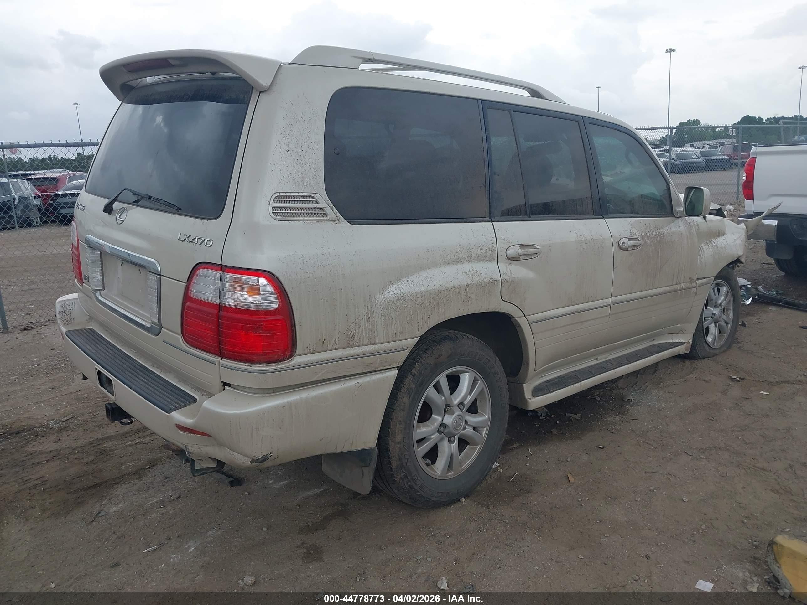 2005 Lexus Lx 470   Beige vin: JTJHT00W254000027