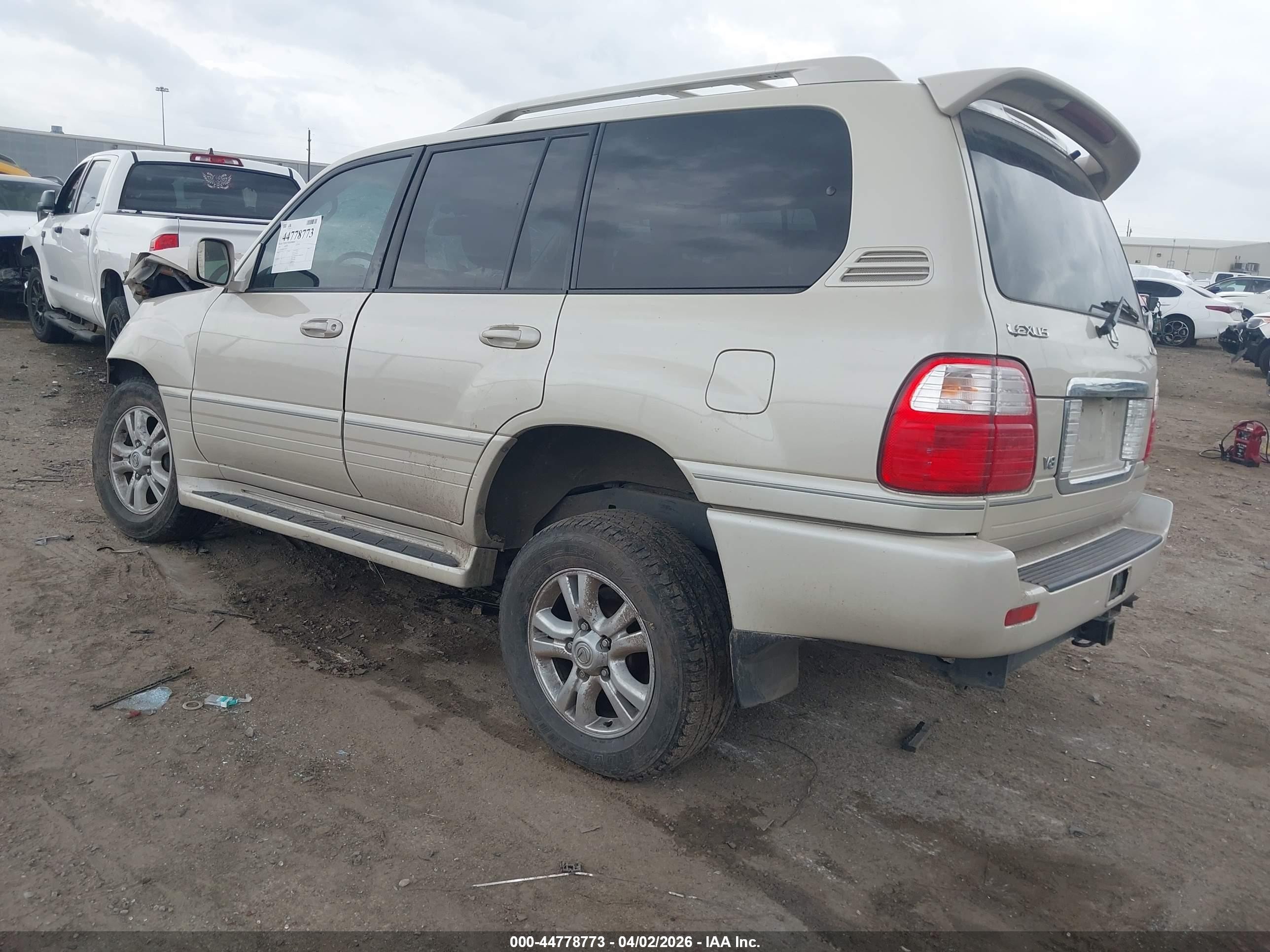 2005 Lexus Lx 470   Beige vin: JTJHT00W254000027