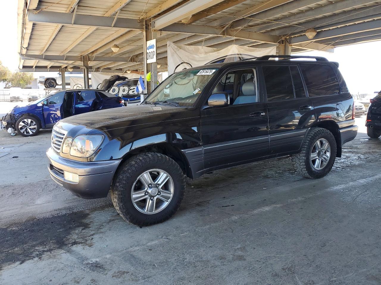 2006 Lexus Lx 470 Black vin: JTJHT00W264004516