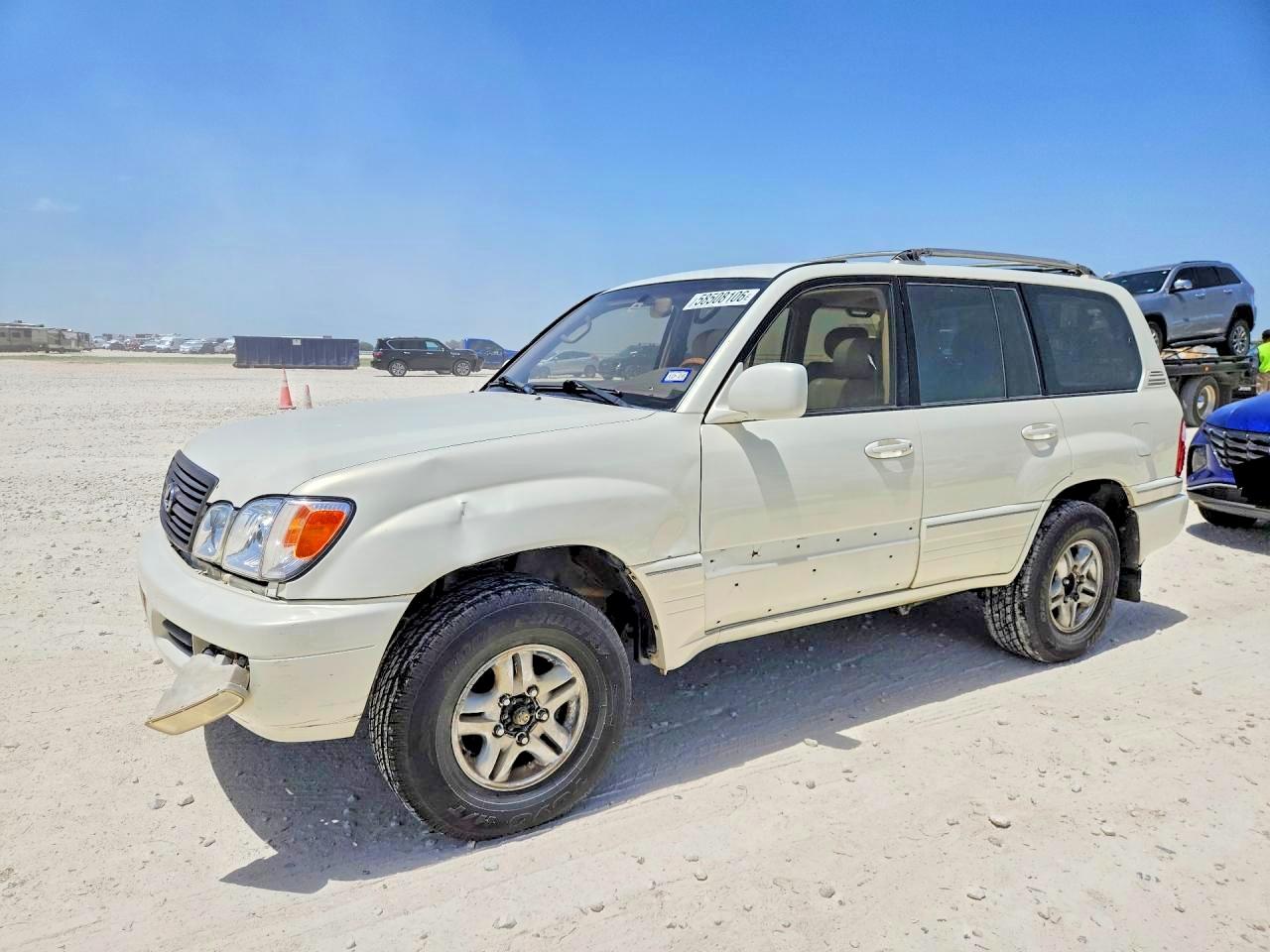 2001 Lexus Lx 470 White vin: JTJHT00W313502268