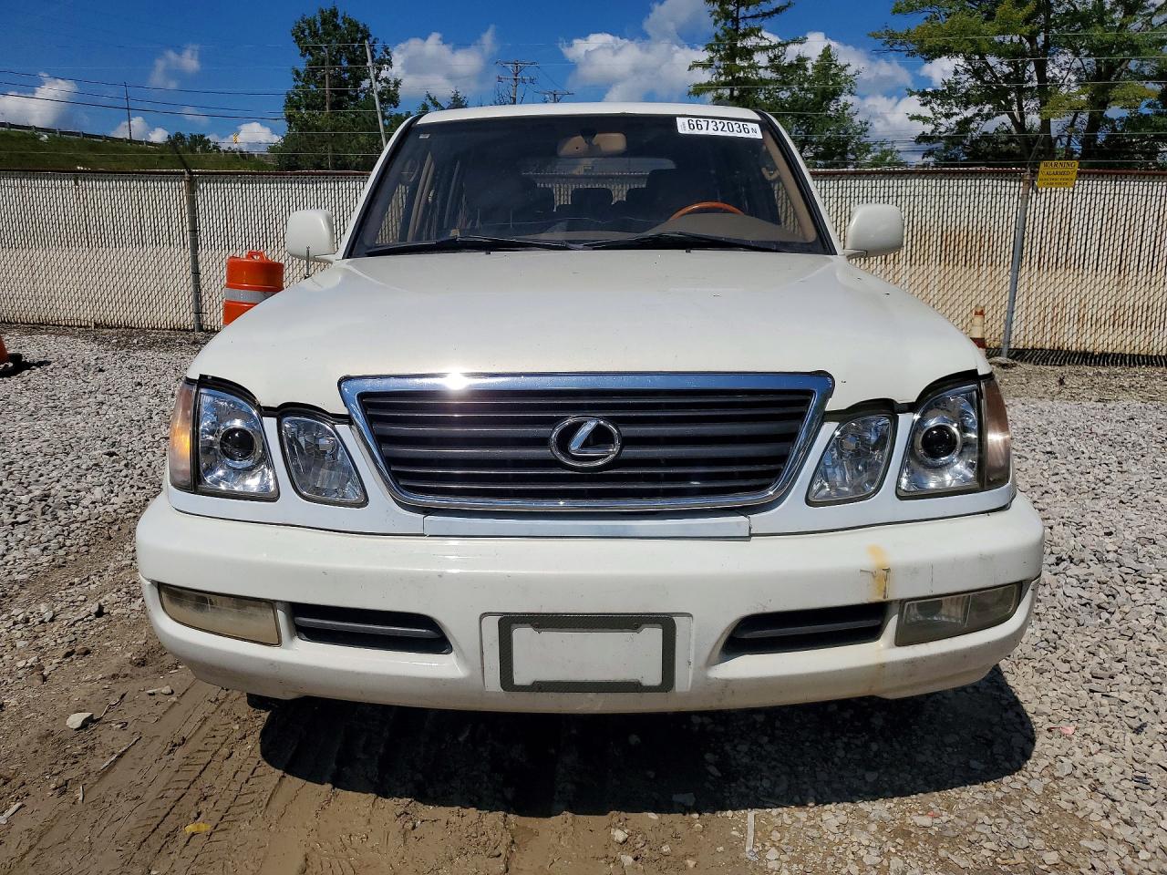 2001 Lexus Lx 470 White vin: JTJHT00W313509088