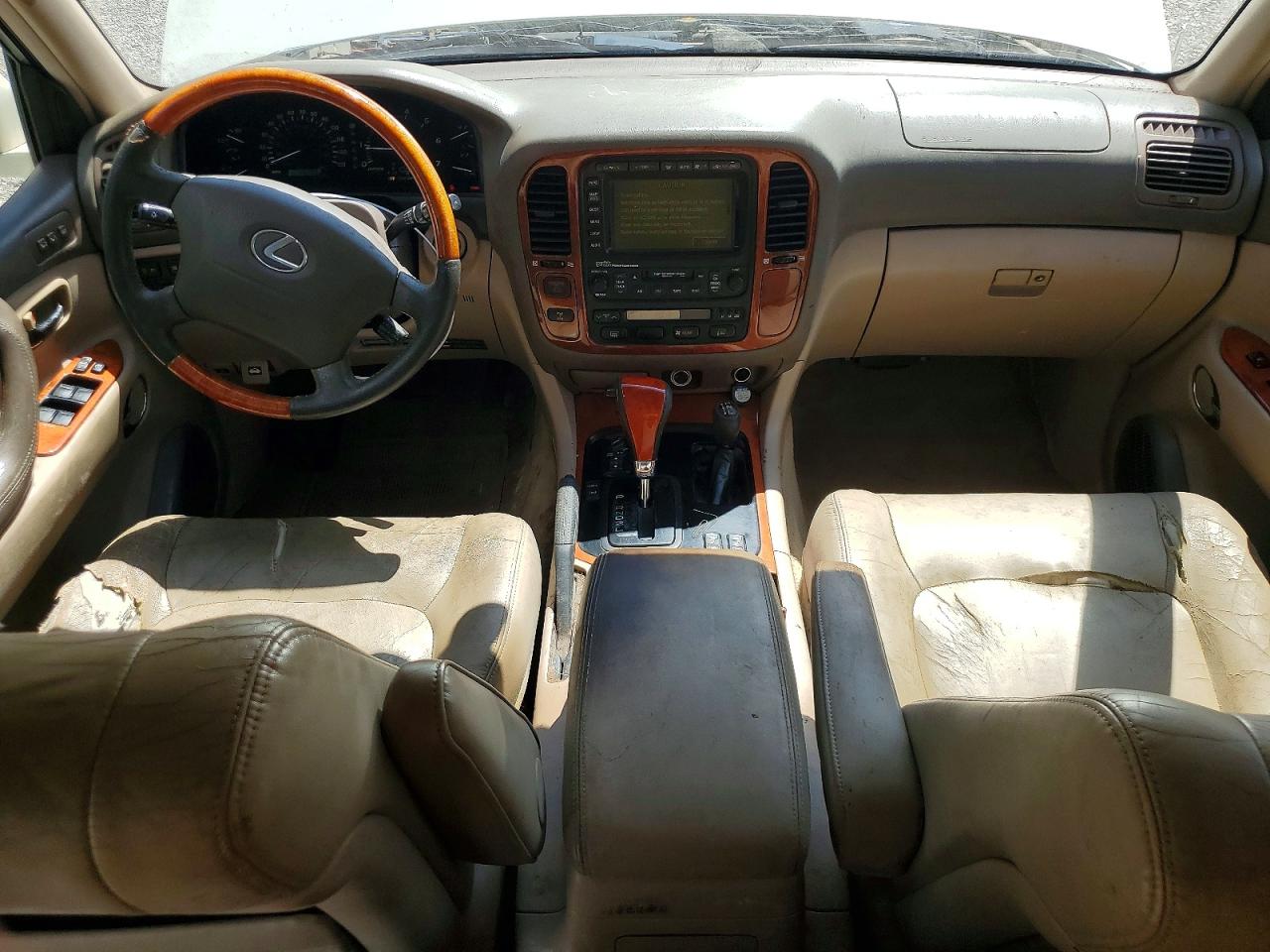 2001 Lexus Lx 470 White vin: JTJHT00W313509088