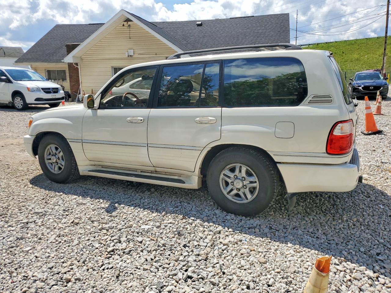2001 Lexus Lx 470 White vin: JTJHT00W313509088