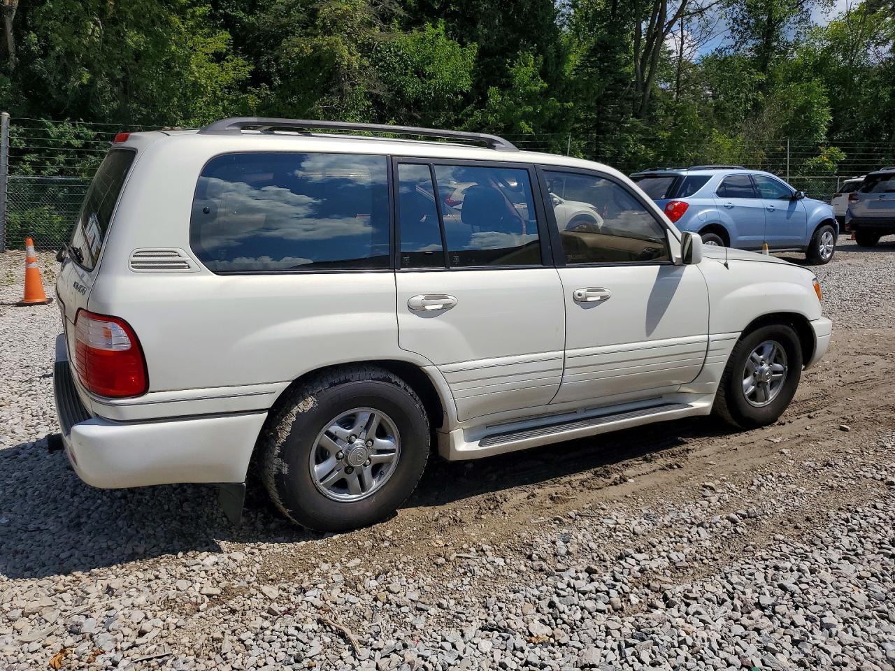 2001 Lexus Lx 470 White vin: JTJHT00W313509088