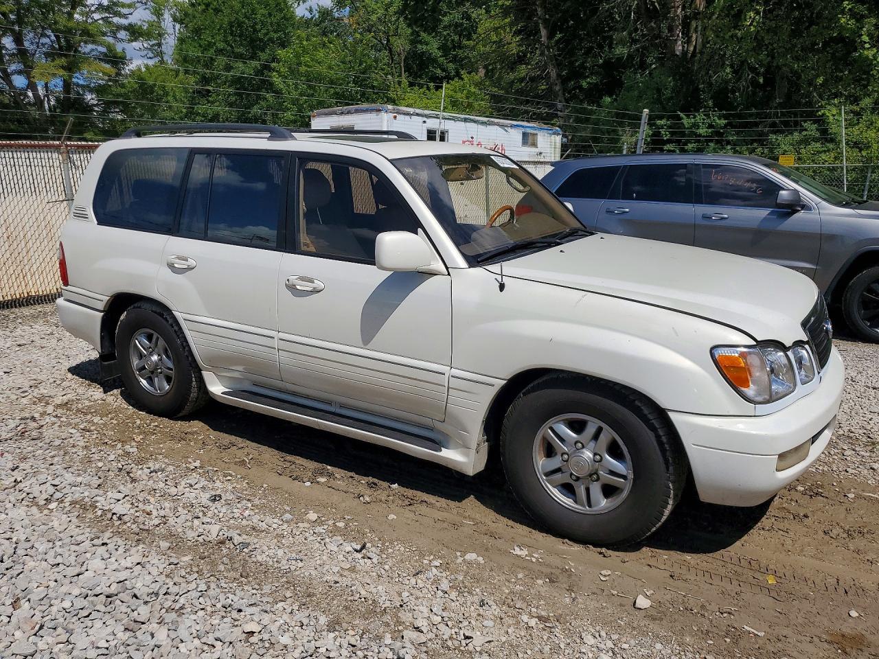 2001 Lexus Lx 470 White vin: JTJHT00W313509088
