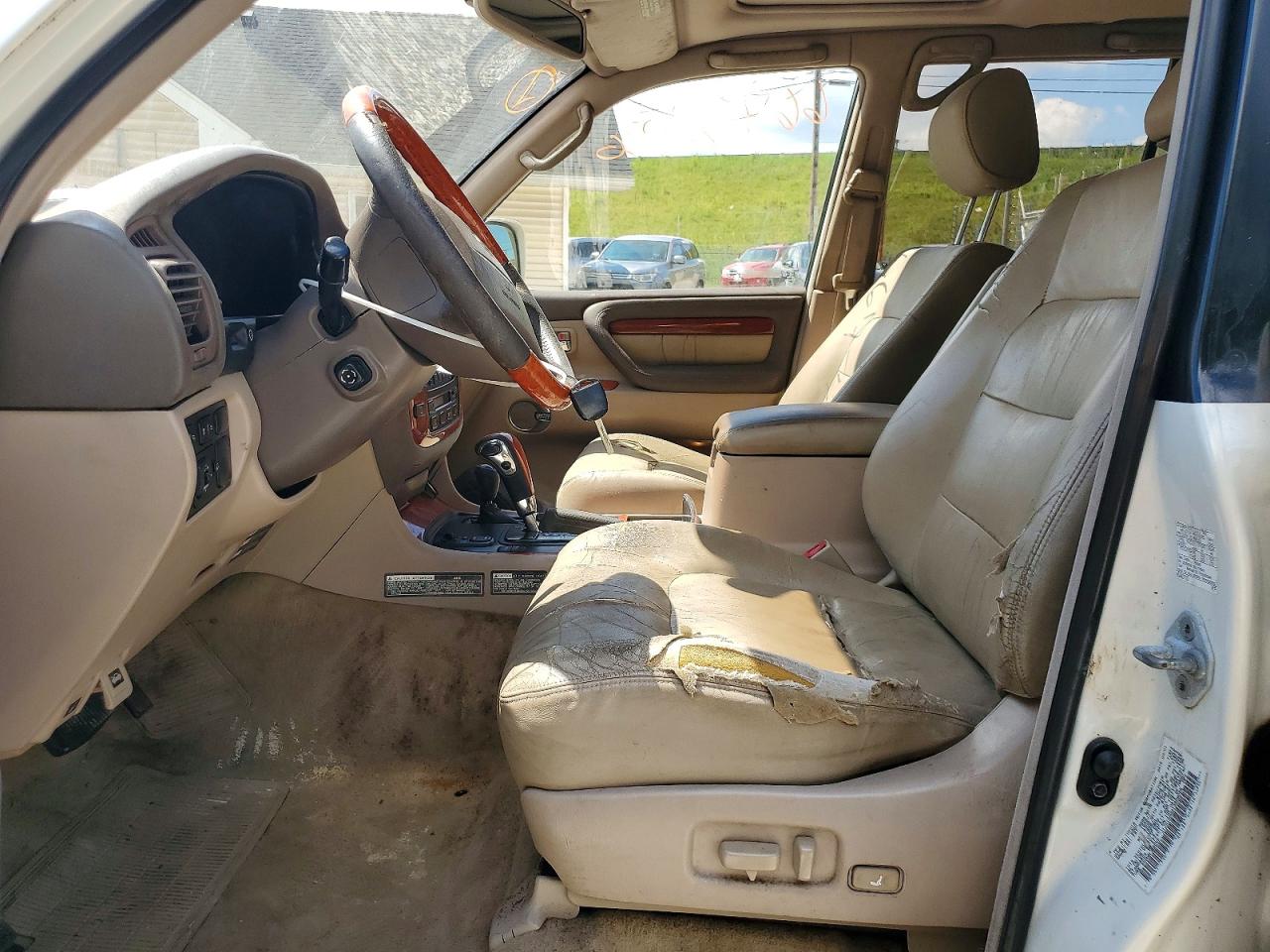 2001 Lexus Lx 470 White vin: JTJHT00W313509088