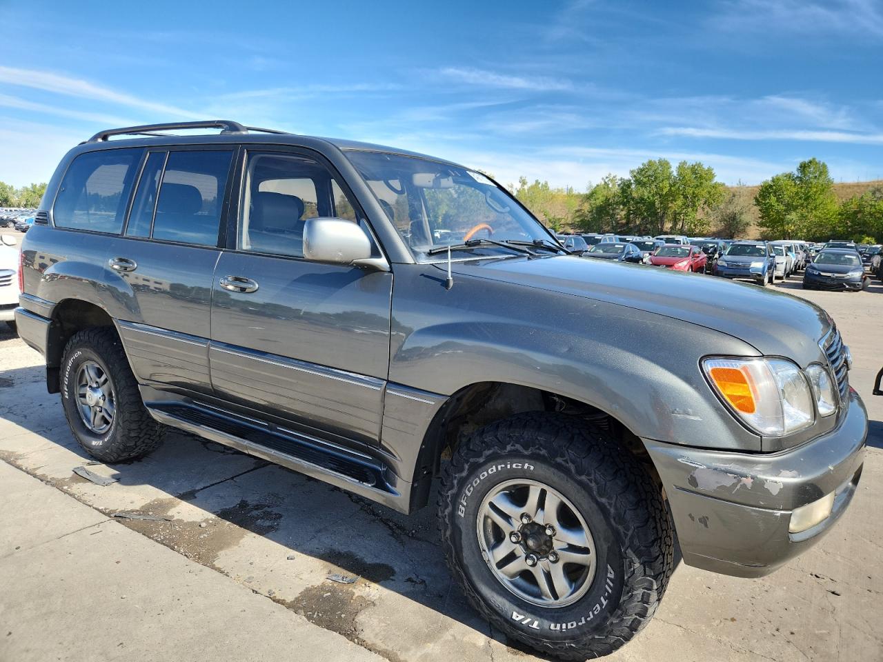 2002 Lexus Lx 470 Gray vin: JTJHT00W323515457