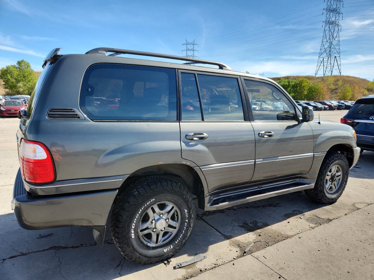 2002 Lexus Lx 470 Gray vin: JTJHT00W323515457