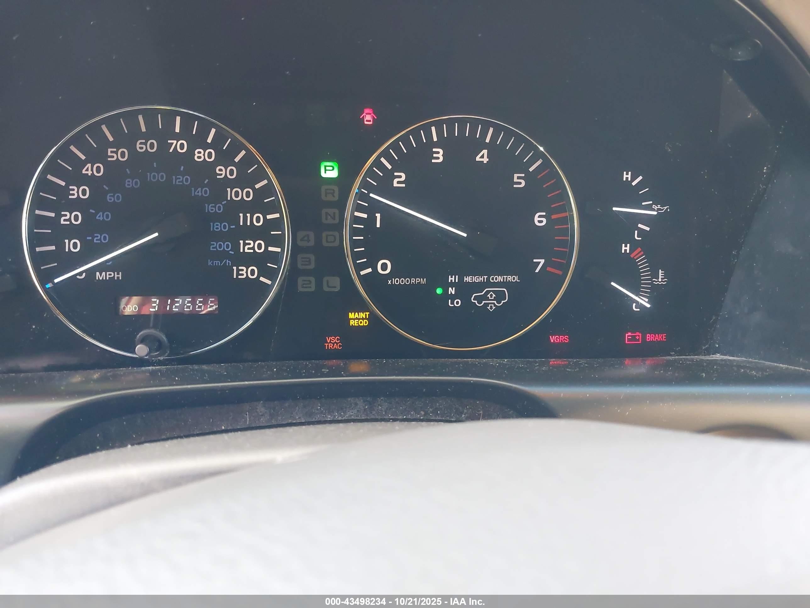 2003 Lexus Lx 470   White vin: JTJHT00W333525469