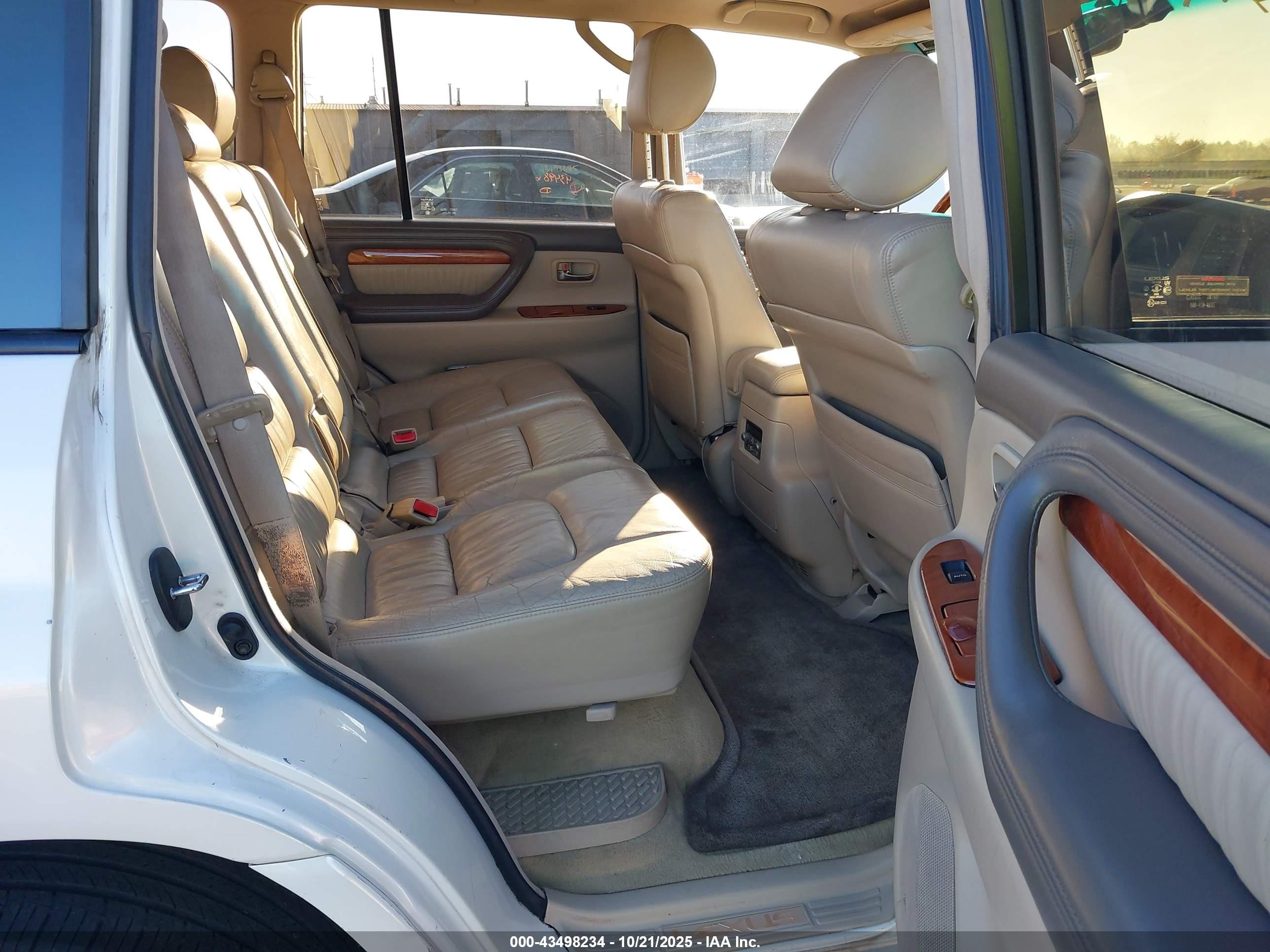 2003 Lexus Lx 470   White vin: JTJHT00W333525469